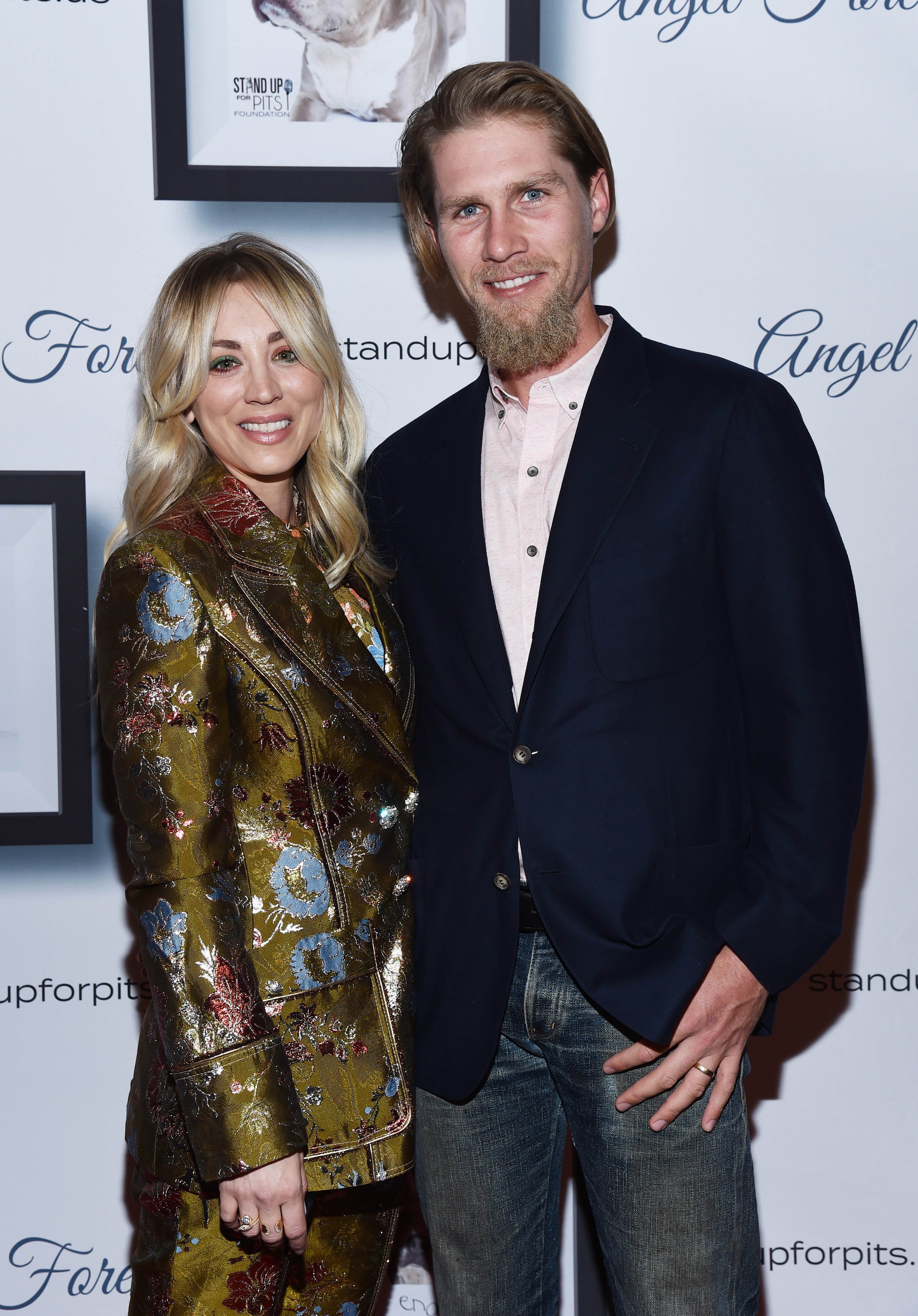 Kaley Cuoco and Karl Cook at the 9th Annual Stand Up For Pits event on Nove...