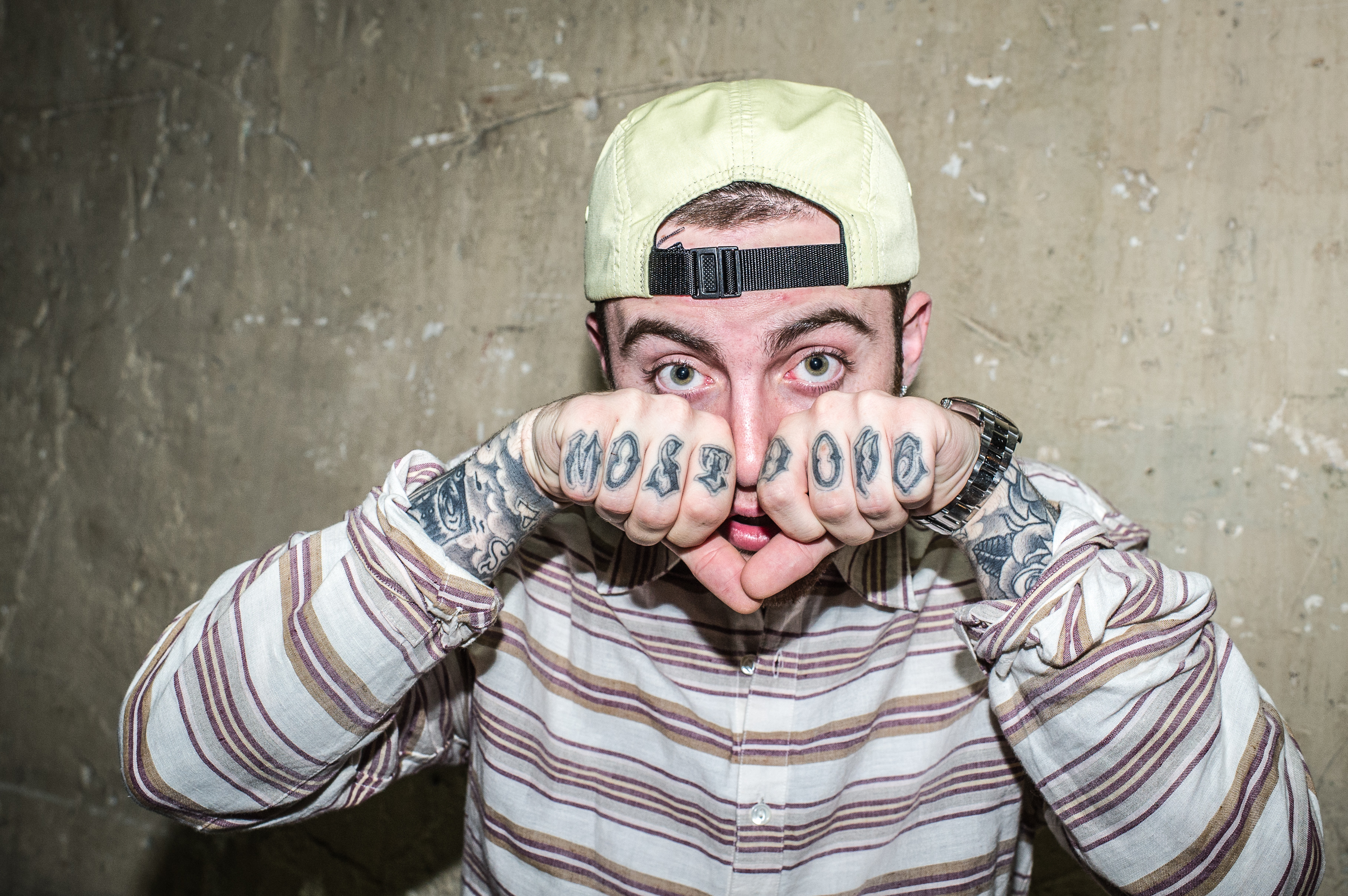 Mac Miller backstage at Casino de Paris on May 30, 2012, in Paris, France. | Source: Getty Images