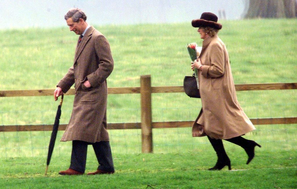 Camilla Parker-Bowles and Prince of Wales as they leave St. Mary's Church at Sandringham, Norfolk to attend a Sunday morning church service. | Source: Getty Images