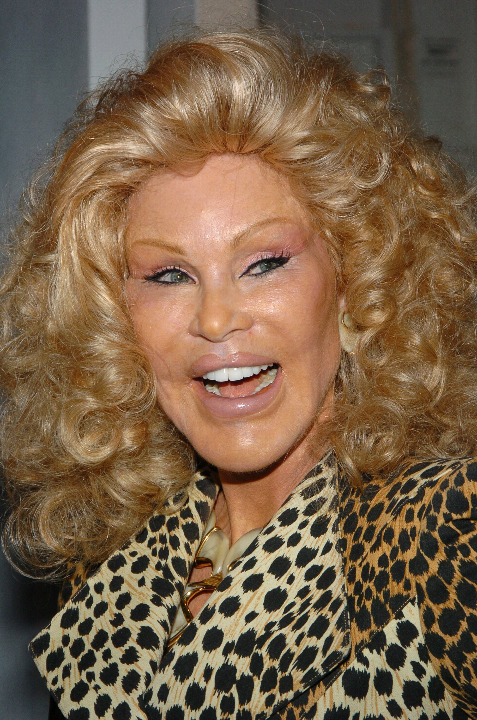 Jocelyne Wildenstein during Olympus Fashion Week Spring on September 11, 2004, in Bryant Park in New York City. | Source: Getty Images