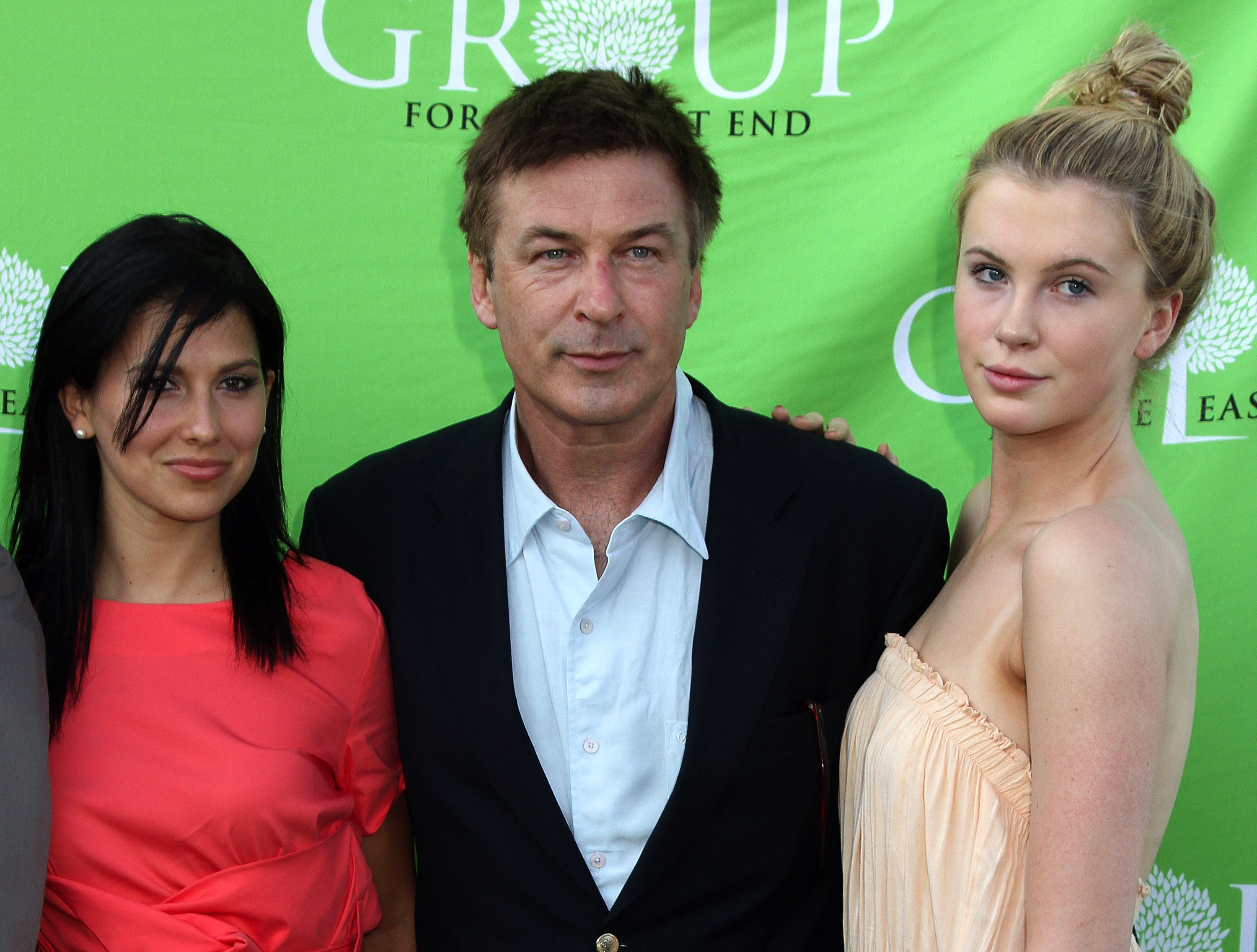 Hilaria Thomas, Alec, and Ireland Baldwin attend the Group For The East End's 40th Anniversary Benefit and Auctionat Wolffer Estate Vineyard on June 23, 2012, in Sagaponack, New York. | Source: Getty Images