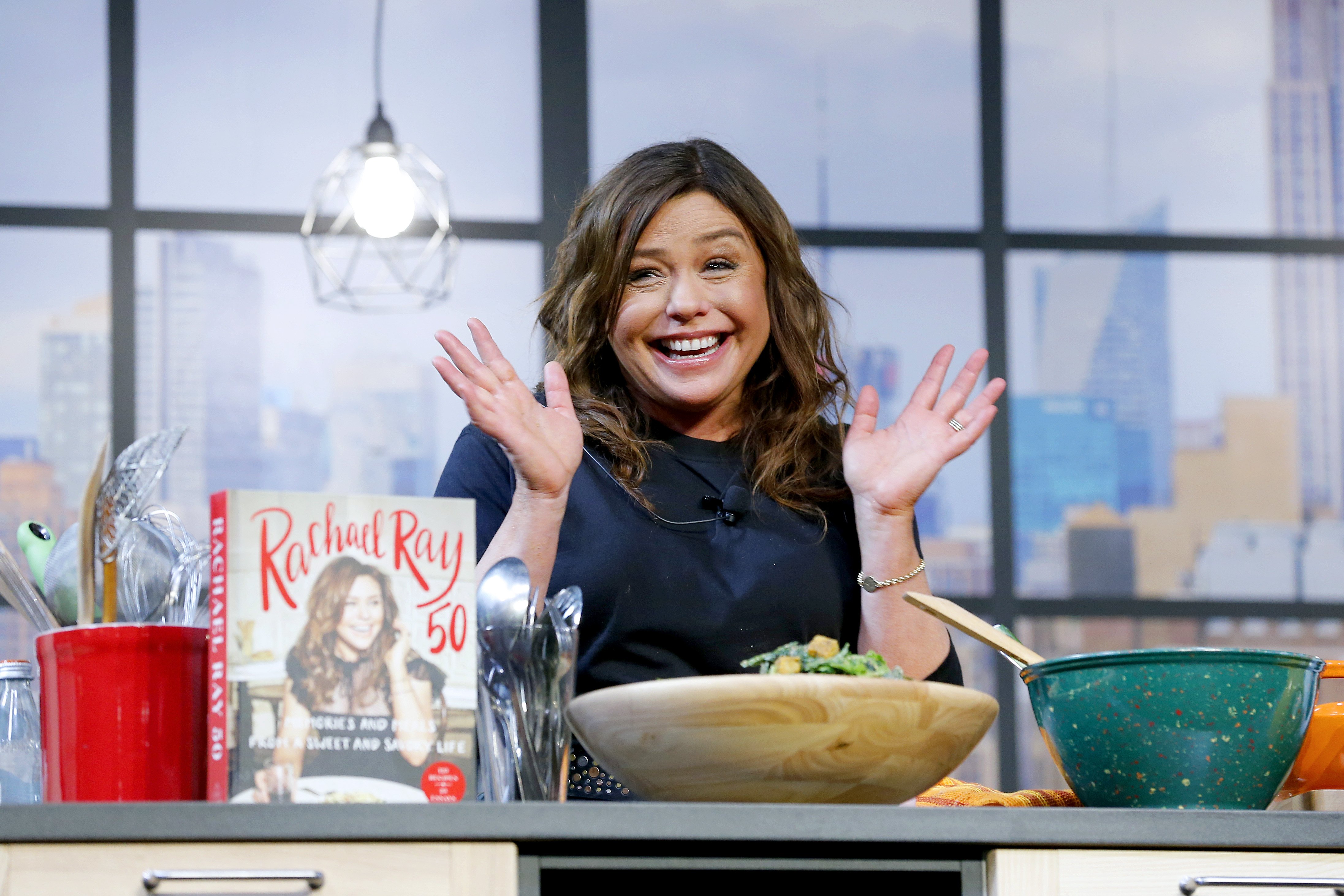 Rachael Ray onstage during a culinary demonstration at The Grand Tasting in New York City on October 12, 2019. | Source: John Lamparski/Getty Images