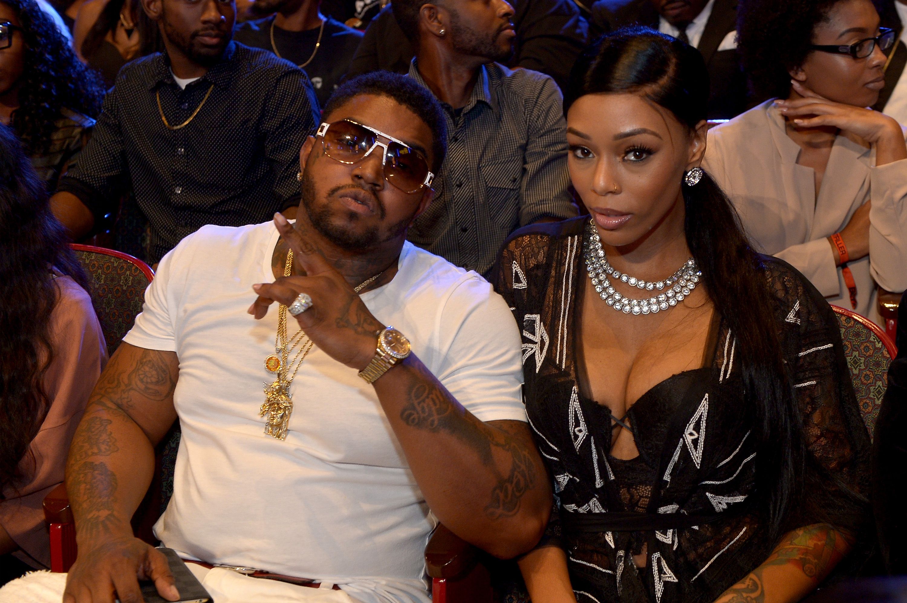 Lil Scrappy and Bambi Benson at the BET Hip Hop Awards at the Atlanta Civic Center on October 9, 2015 in Atlanta, Georgia. | Source: Getty Images  