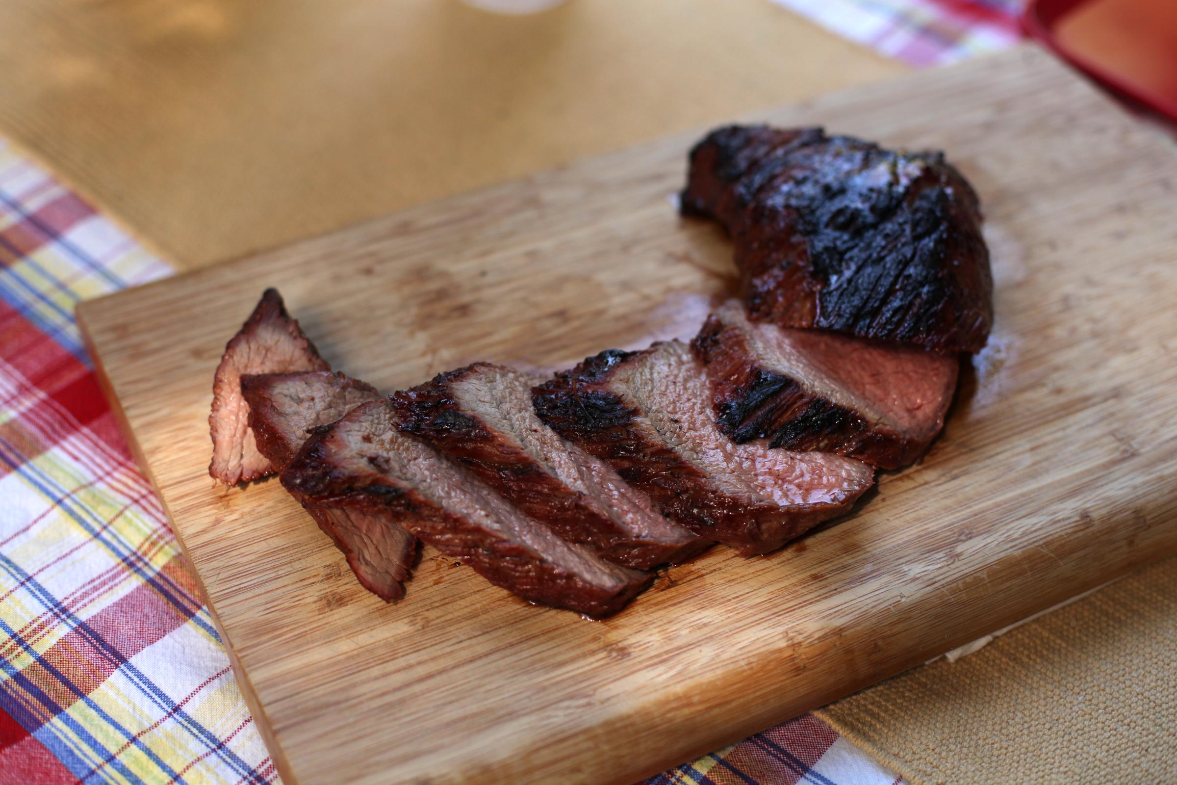 A photo of cooked pieces of tri-tip taken in Denver, Colorado on June 23, 2017 | Source: Getty Images