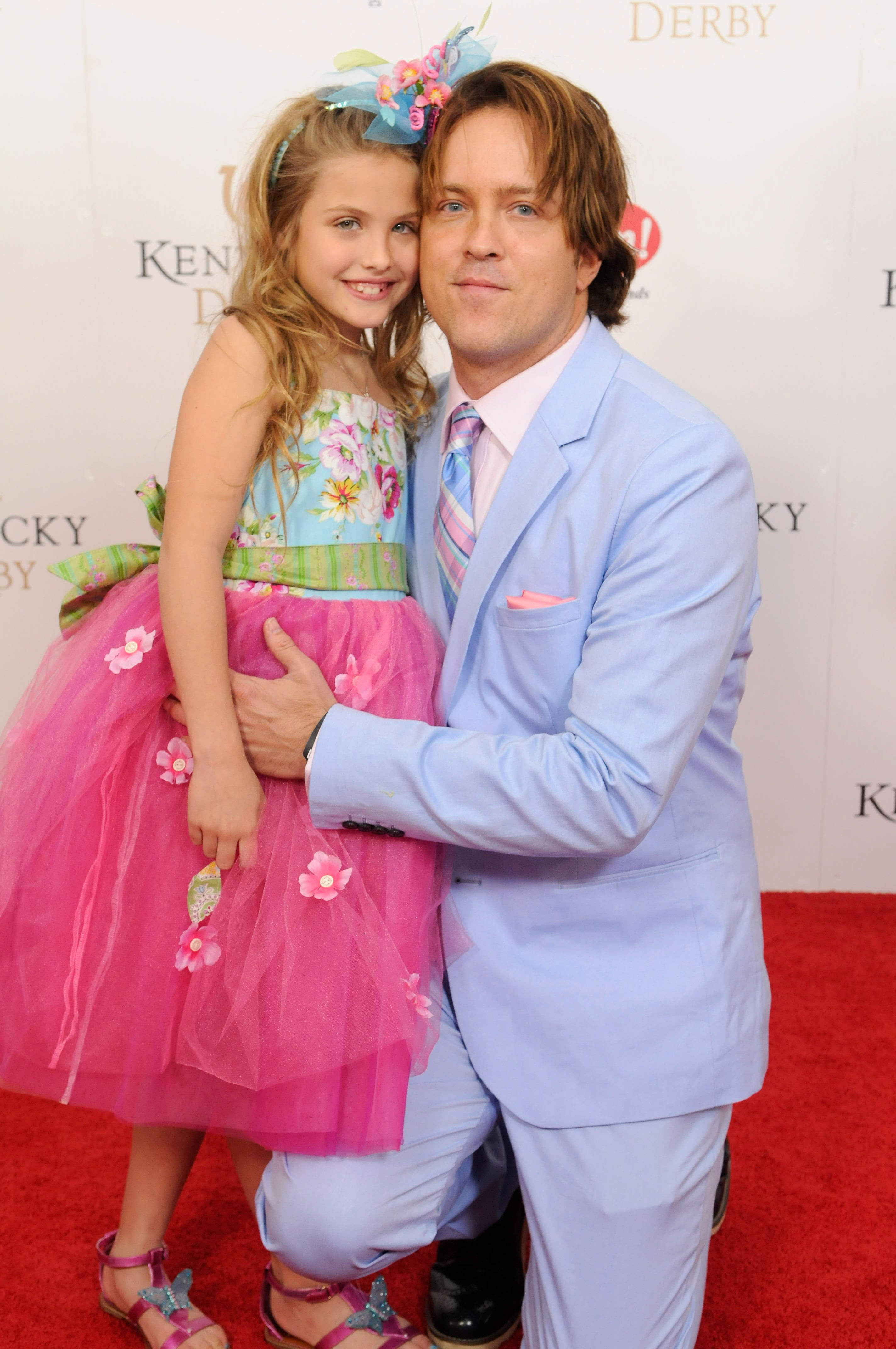 Dannielynn and Larry Birkhead attend the 140th Kentucky Derby at Churchill Downs on May 3, 2014, in Louisville, Kentucky.