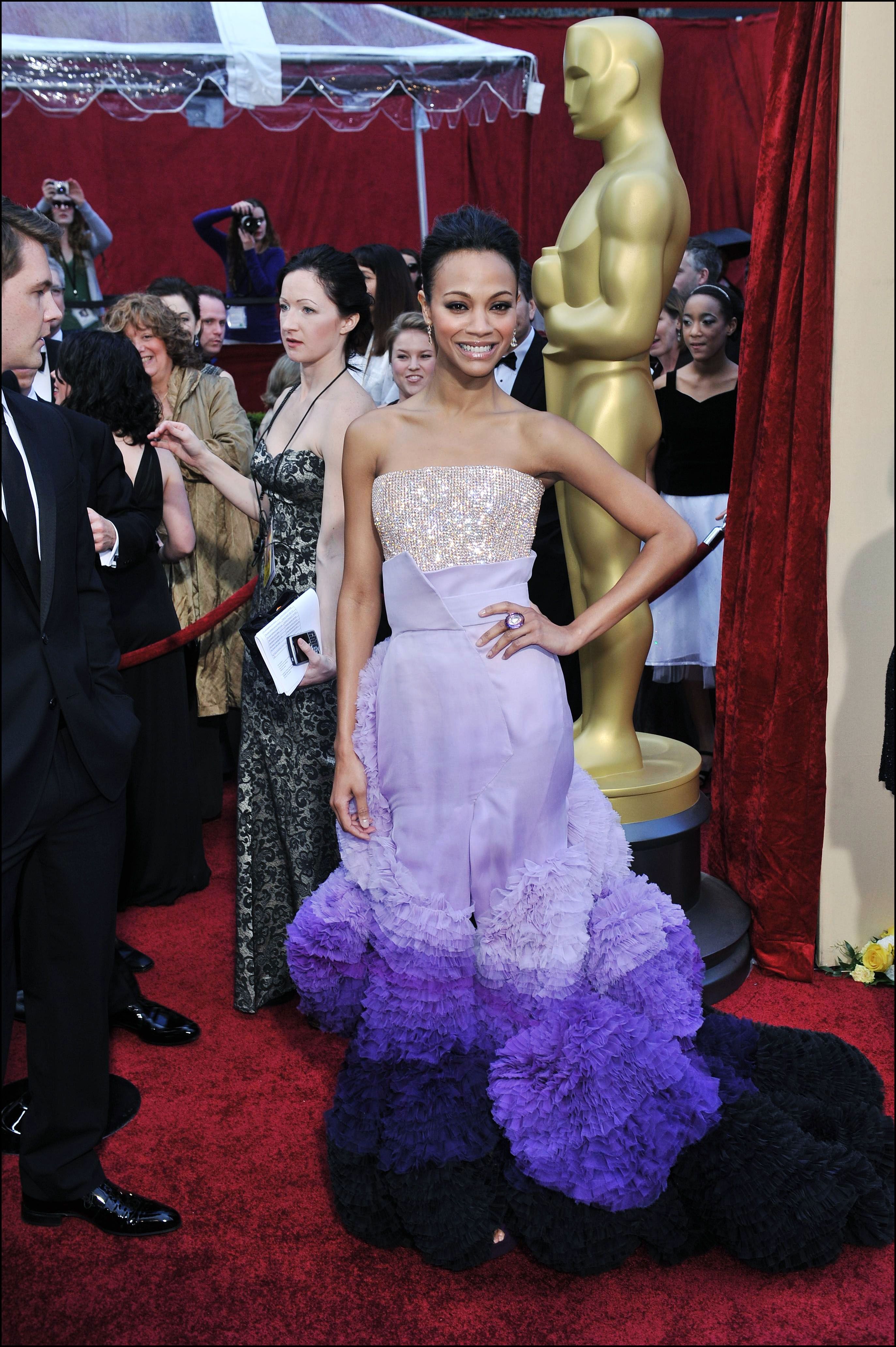 Zoe Saldana at the 82nd Academy Awards for the Oscars Ceremony on March 7, 2010 in L.A. | Photo: Getty Images