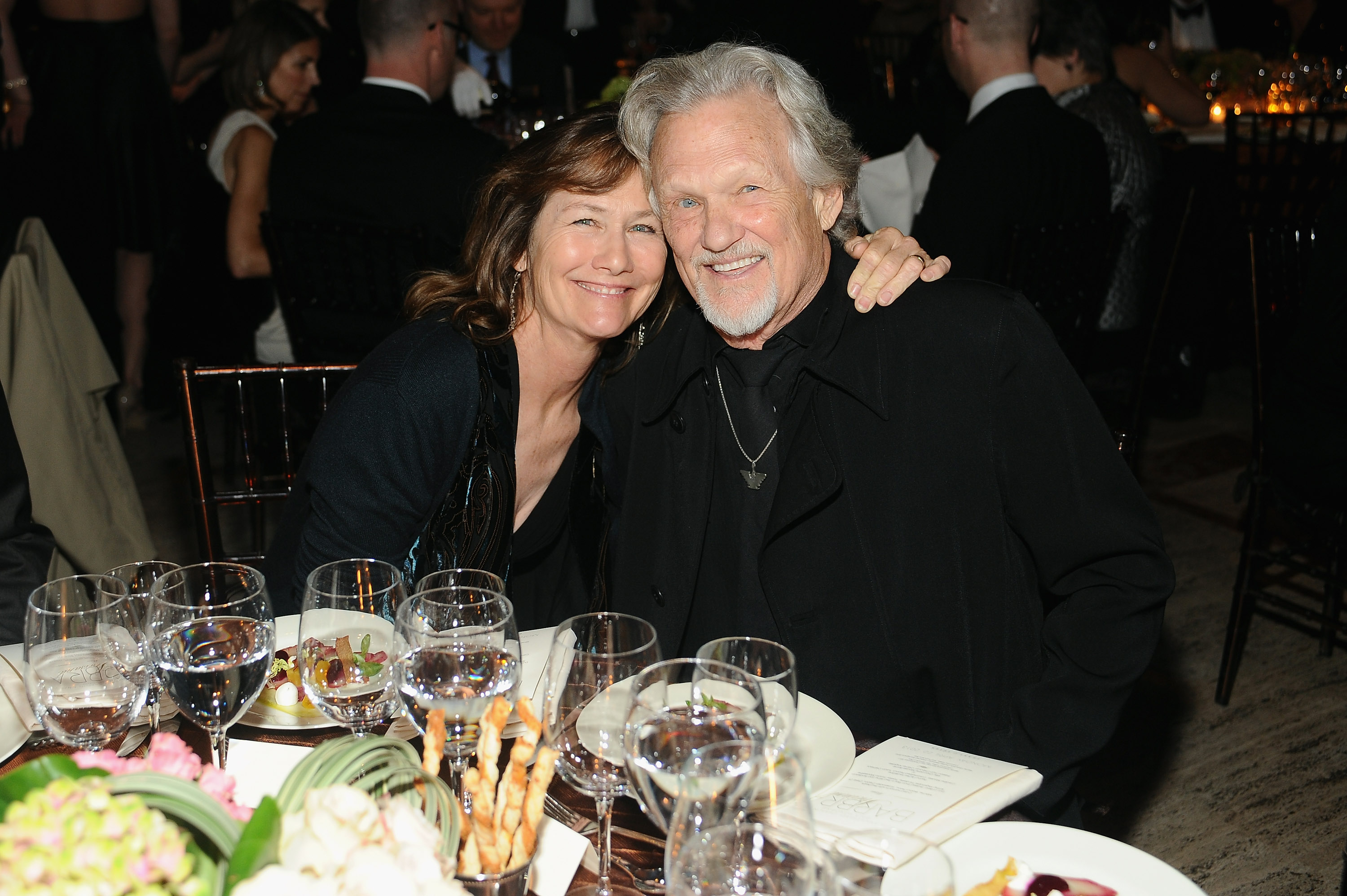 Lisa Meyers and Kris Kristofferson, on April 22, 2013 | Source: Getty Images