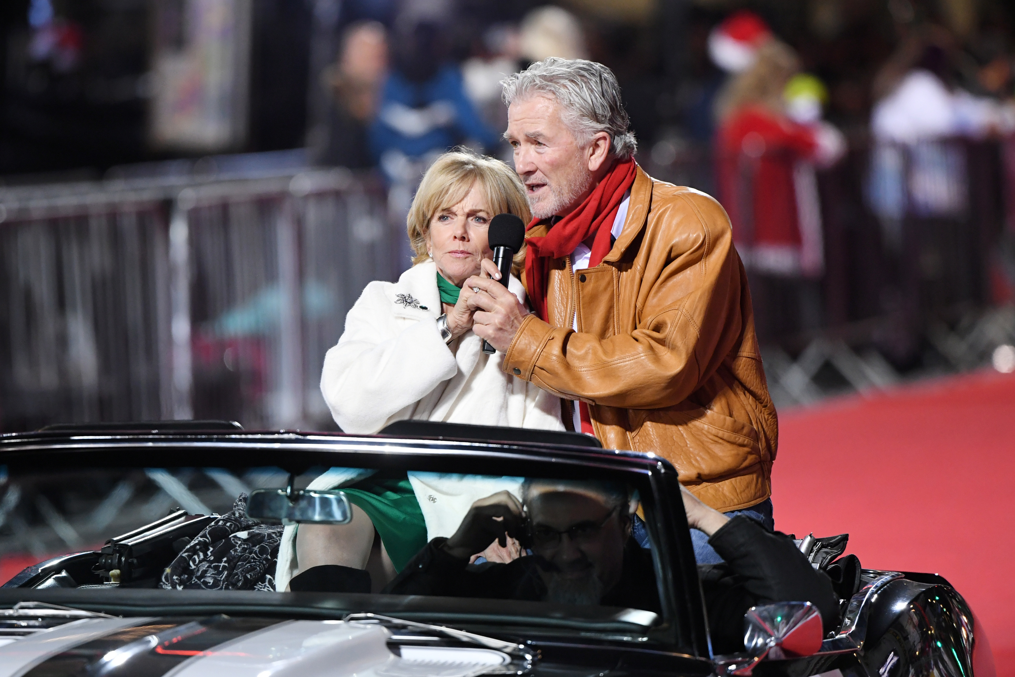 Linda Purl and Patrick Duffy at the 90th Anniversary of the Hollywood Christmas Parade Supporting Marine Toys For Tots in Hollywood, 2022 | Source: Getty Images