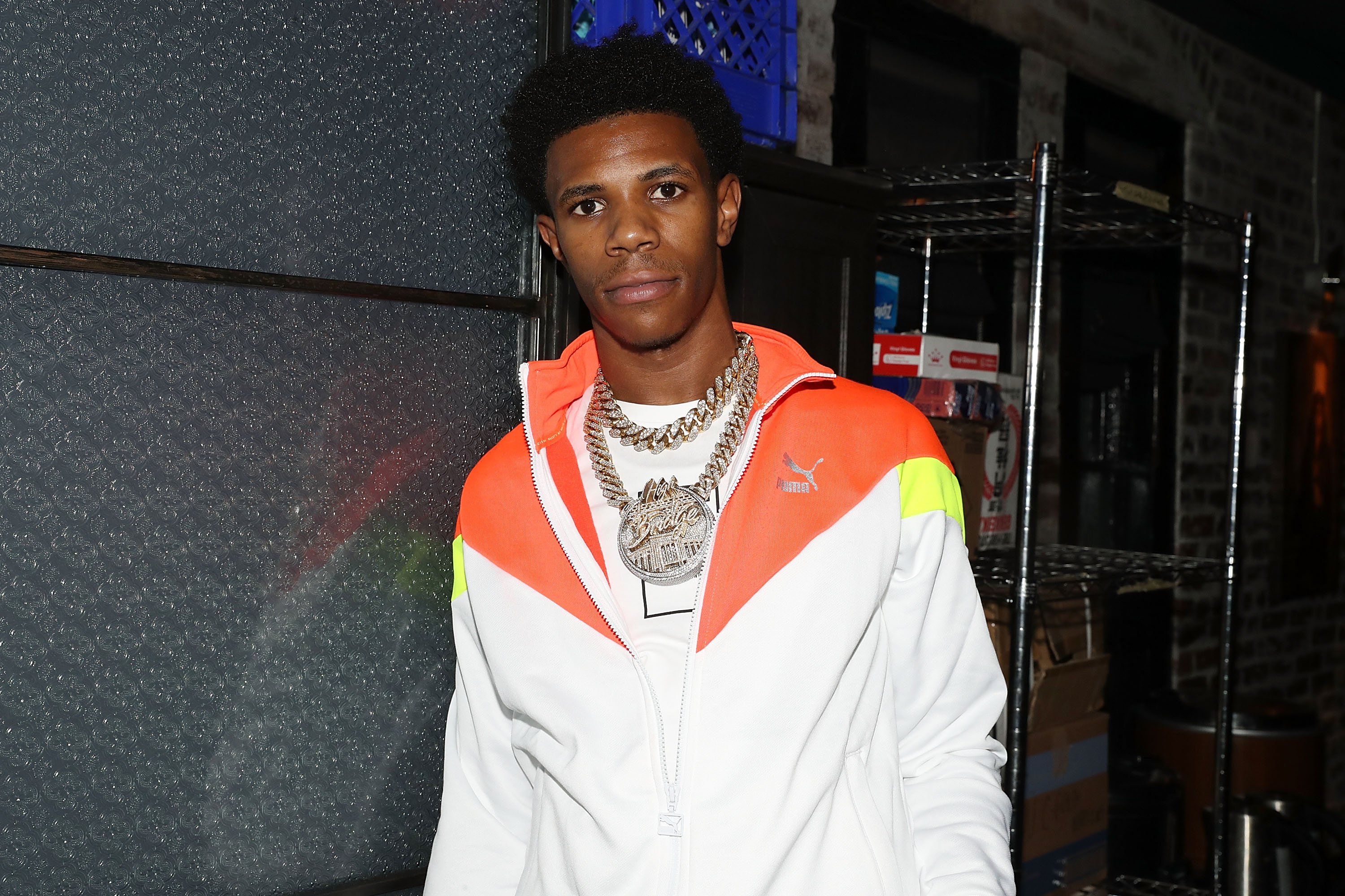 A Boogie Wit Da Hoodie at the New York celebration dinner of A Boogie Wit Da Hoodie 200 Million Streams on AudioMack on August 28, 2019 | Soirce: Getty Images