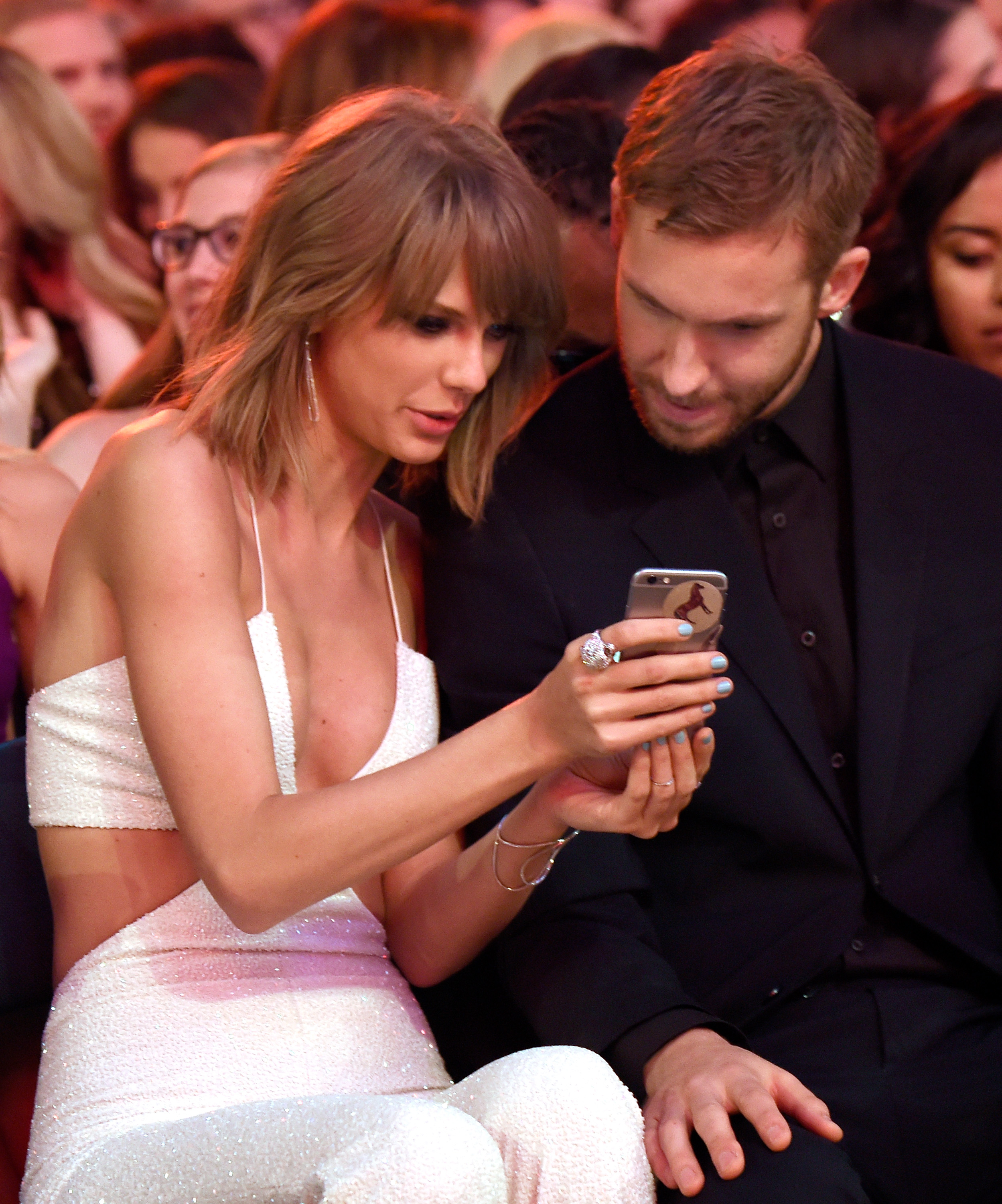 Taylor Swift and Calvin Harris during the 2015 Billboard Music Awards at MGM Grand Garden Arena on May 17 in Las Vegas, Nevada. | Source: Getty Images