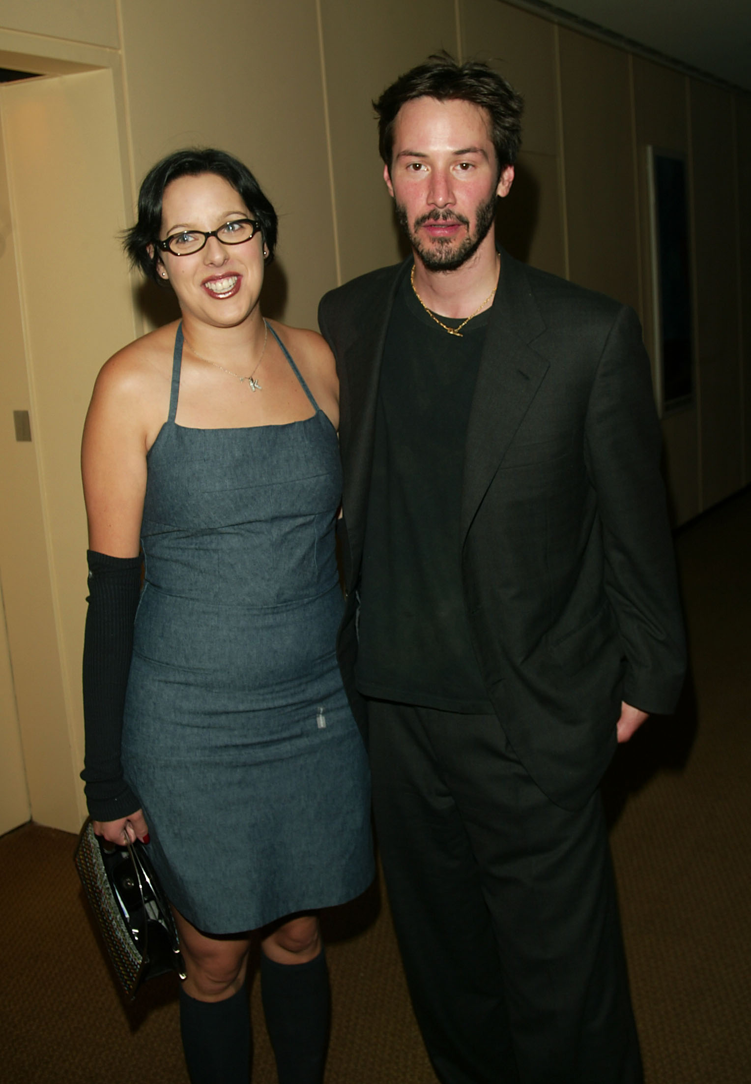 Keanu Reeves mit Karina Miller in New York City. 27. September 2002 | Quelle: Getty Images