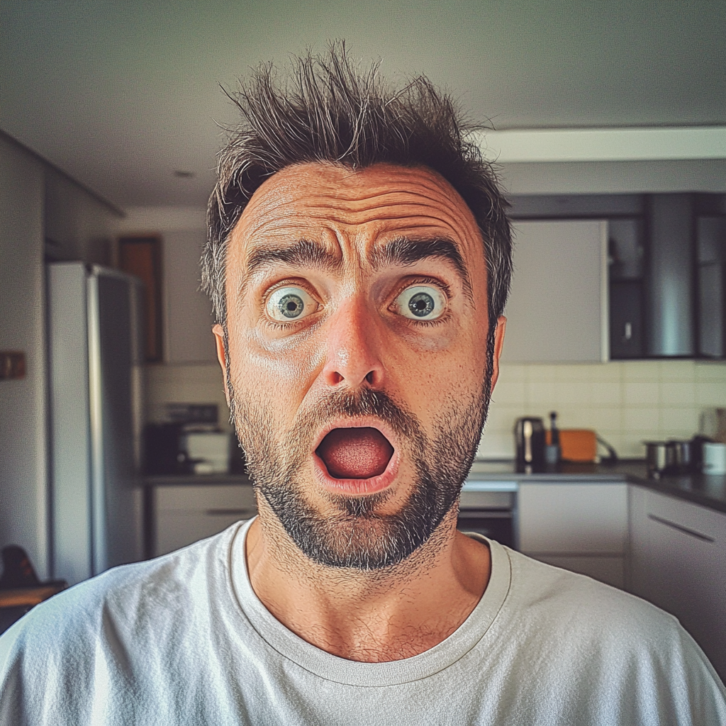 A shocked man | Source: Midjourney