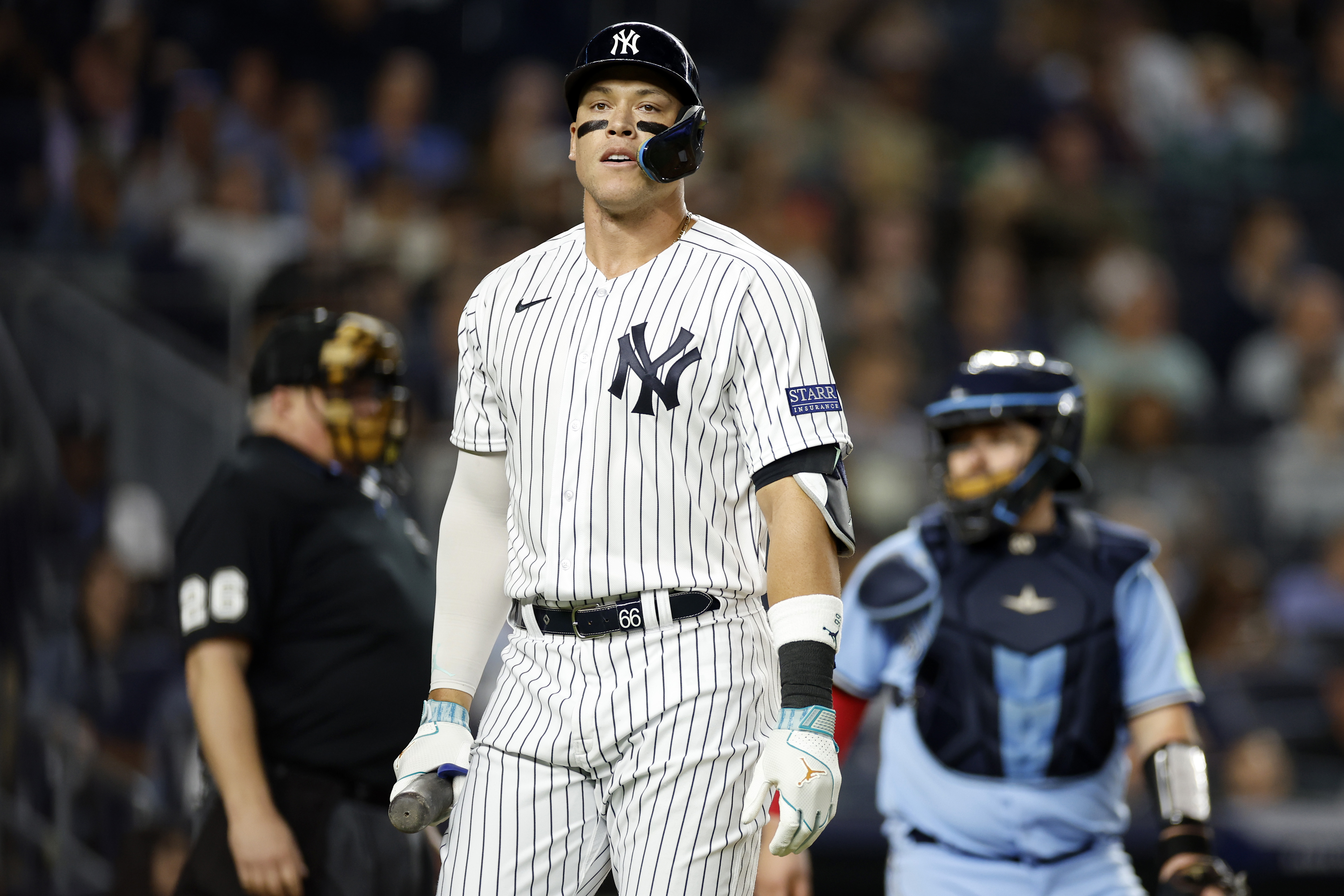 Aaron Judge at Yankee Stadium on September 19, 2023, in the Bronx borough of New York City. | Source: Getty Images