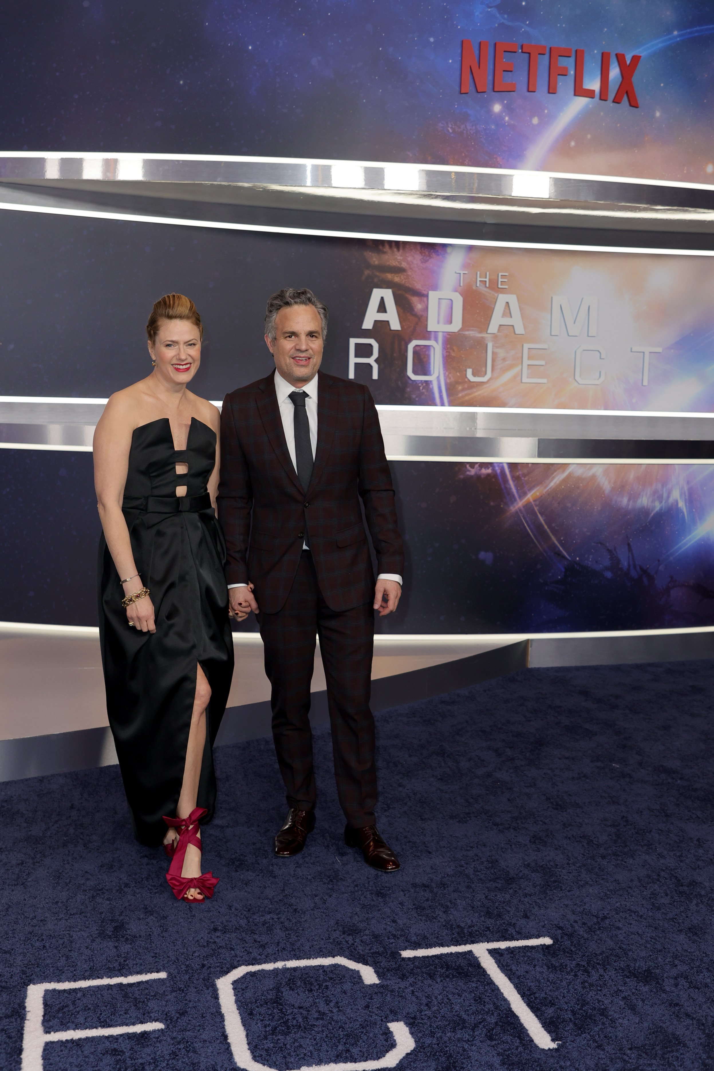 Sunrise Coigney and Mark Ruffalo attend the "The Adam Project" New York Premiere on February 28, 2022 in New York City. | Source: Getty Images