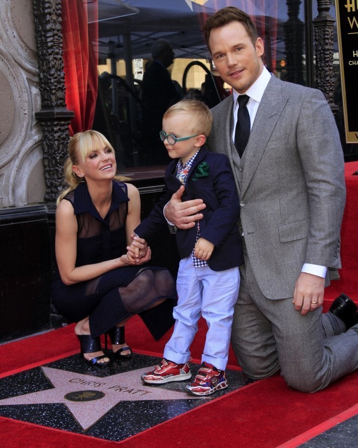  Chris Pratt ,Anna Faris and son Jack Pratt attend the ceremony honoring Chris Pratt with a star on the Hollywood Walk of Fame on April 21, 2017. | Photo: Shutterstock