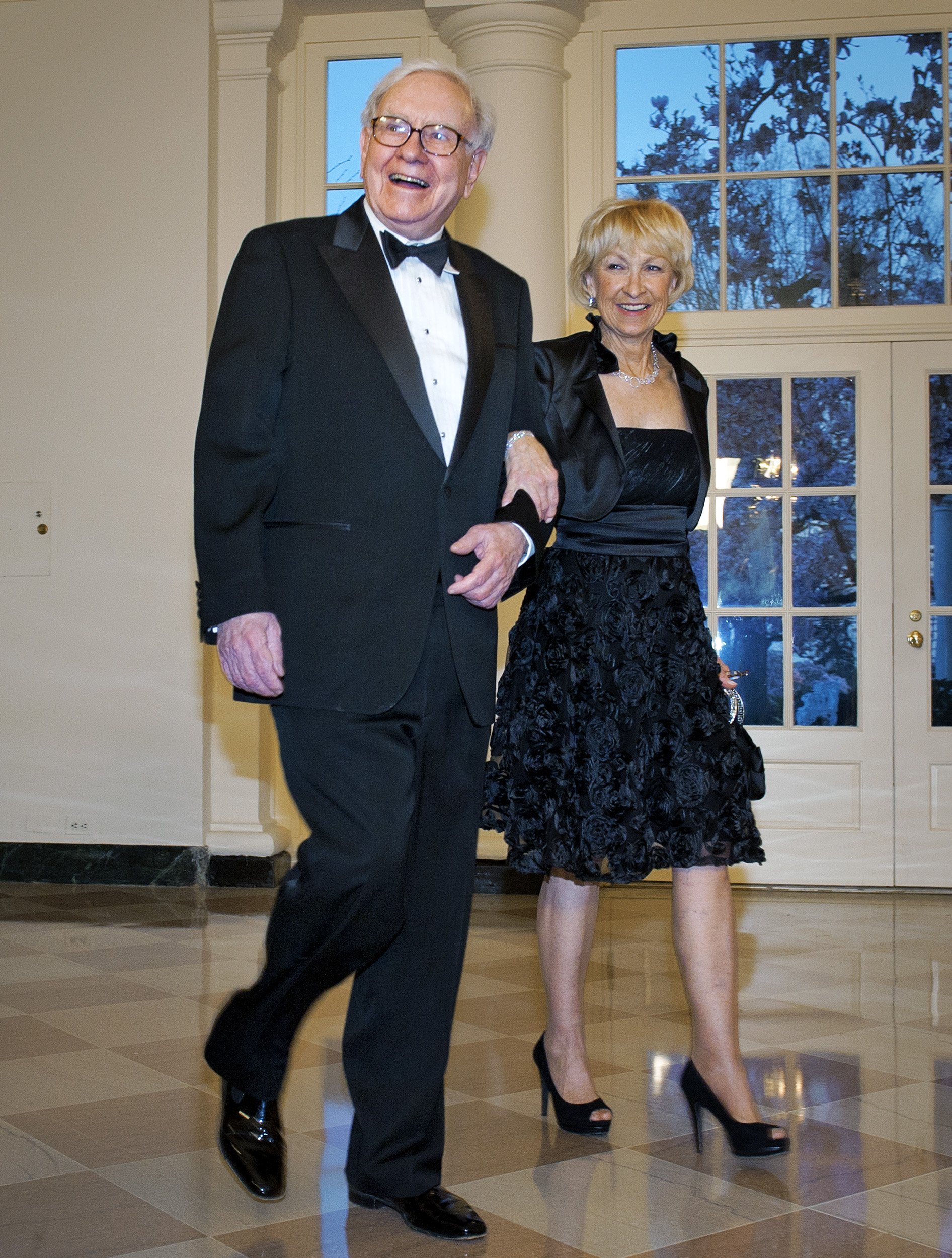 Warren Buffett and Astrid Buffett,  2012. | Source: Getty Images