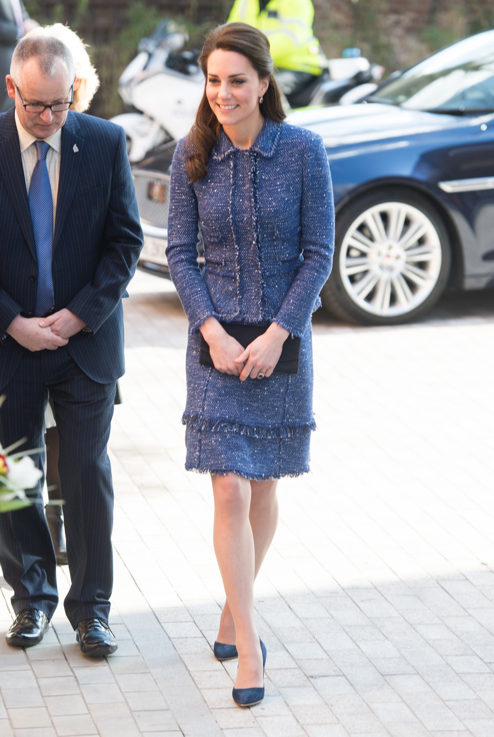 Kate Middleton wearing Rebecca Taylor while visiting the Ronald McDonald House Evelina London, 2017, London. | Photo: Getty Images
