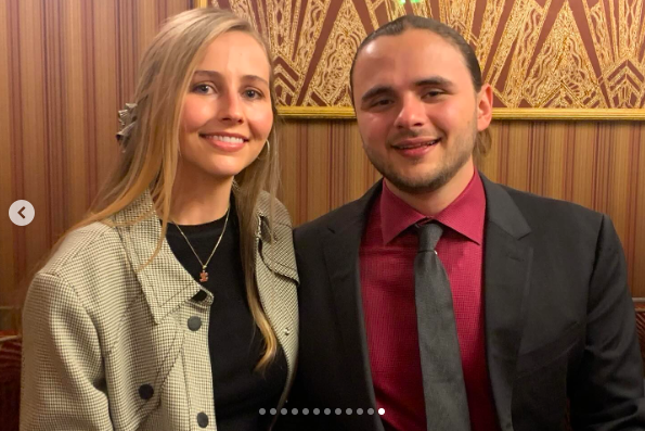 Prince Jackson smiling with his fiancée. | Source: Instagram/princejackson