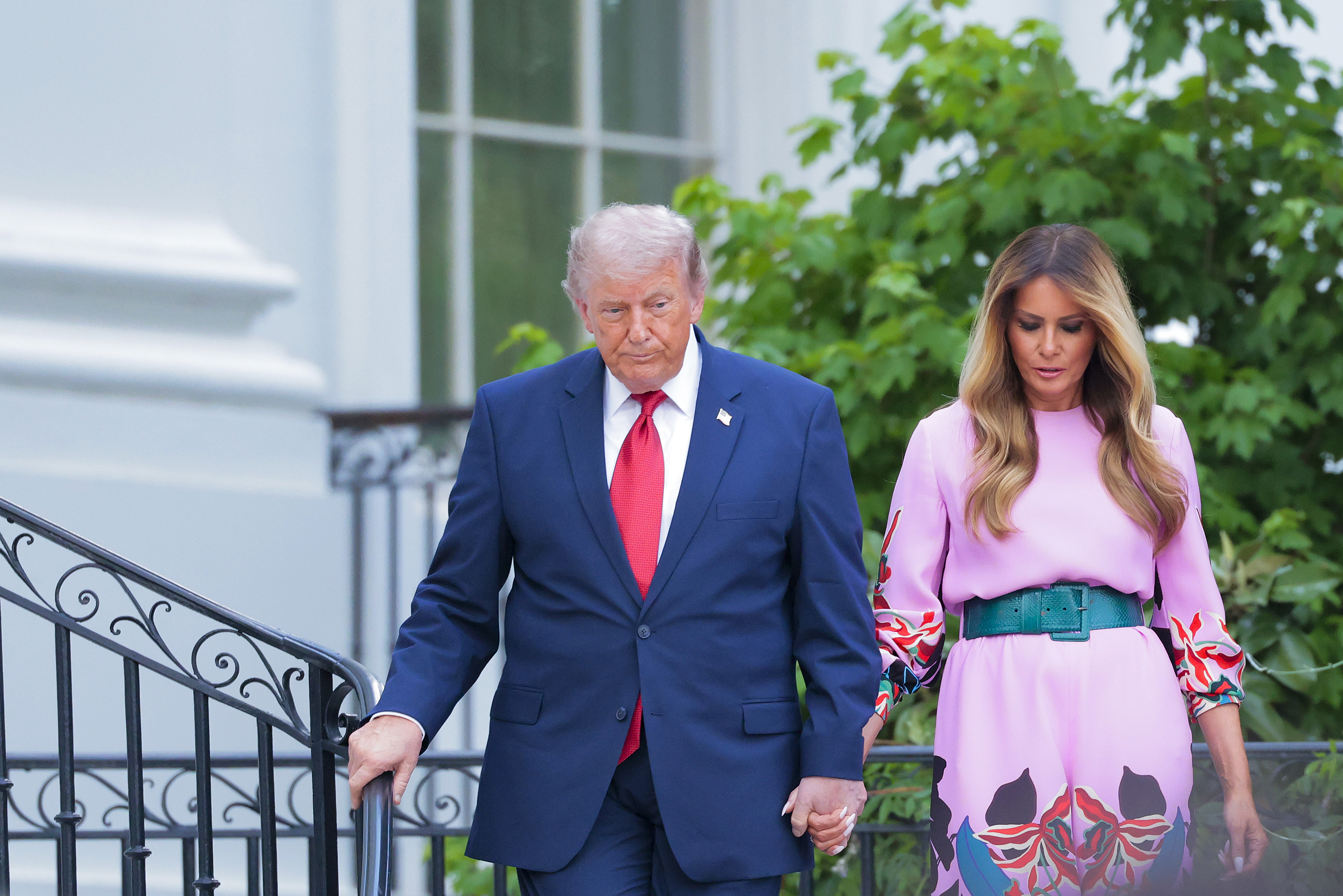 President Donald Trump and first lady Melania Trump. | Source: Getty Images