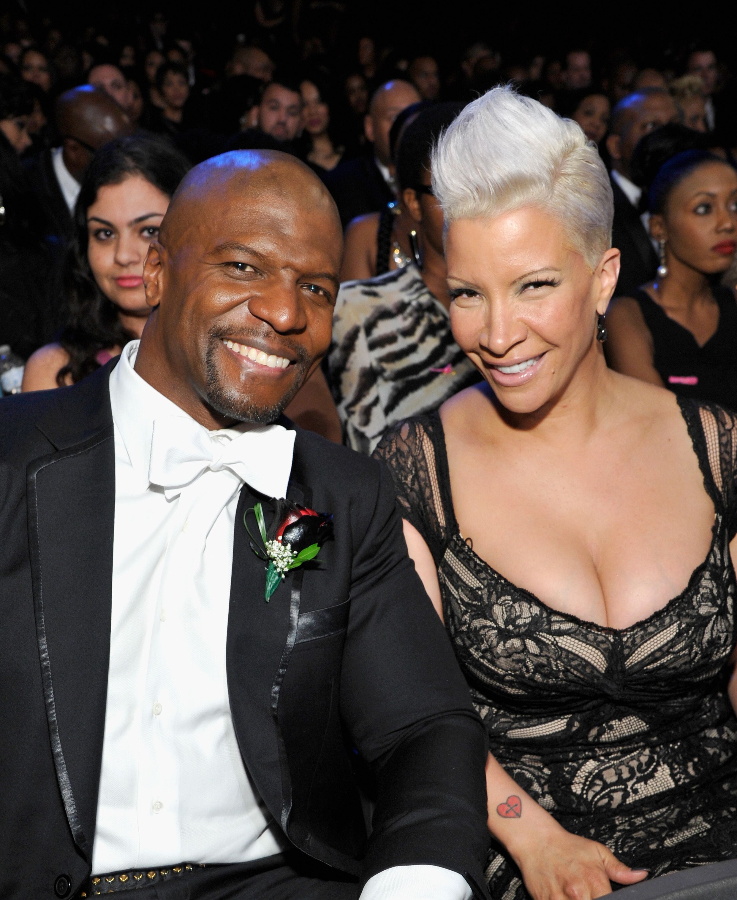  Terry Crews (L) and wife Rebecca King-Crews attends the 45th NAACP Image Awards presented by TV One at Pasadena Civic Auditorium. | Source: Getty Images