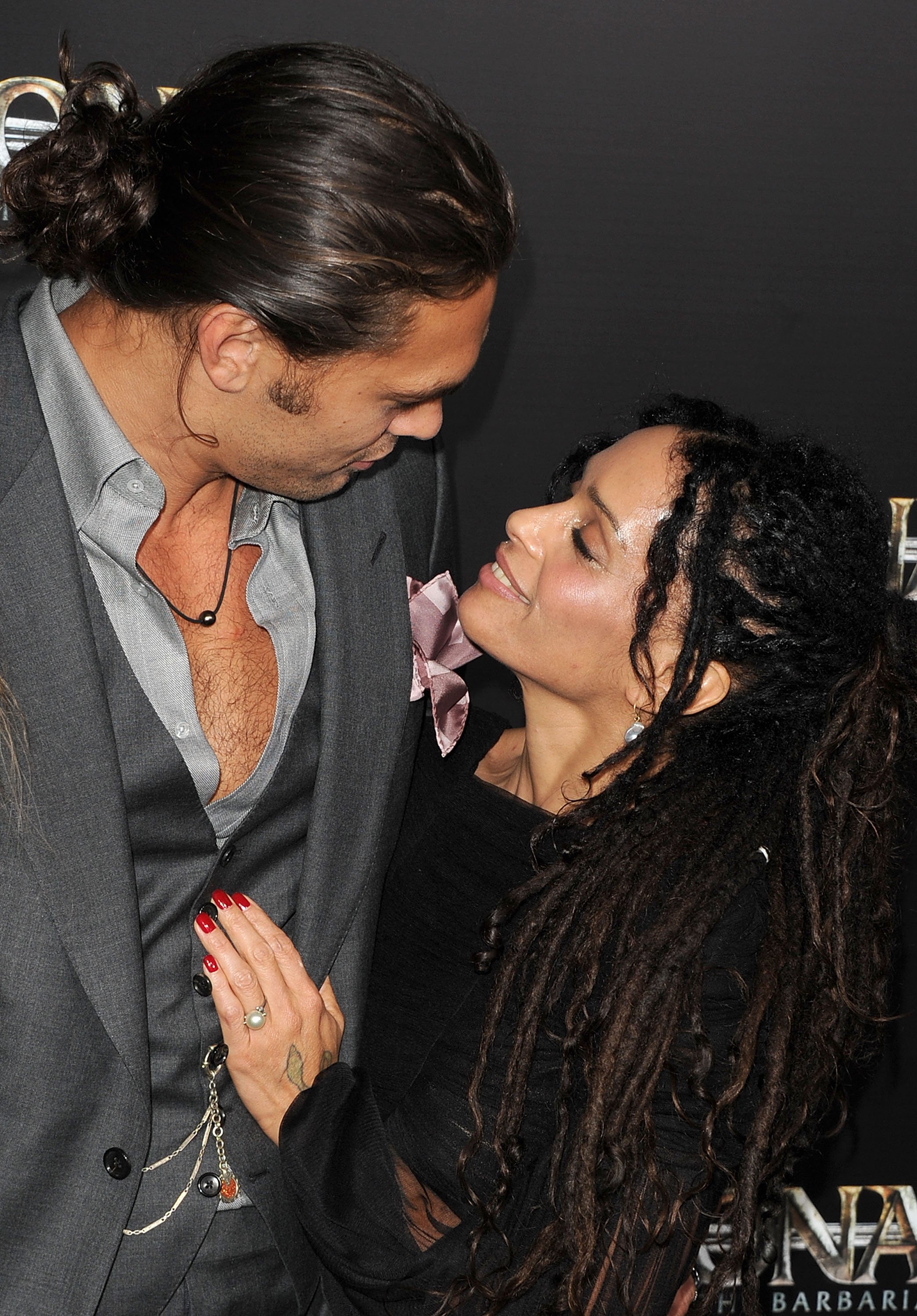 Actor Jason Momoa and actress Lisa Bonet attend the world premiere of "Conan The Barbarian" held at Regal Cinemas LA Live on August 11, 2011 in Los Angeles, California | Source: Getty Images