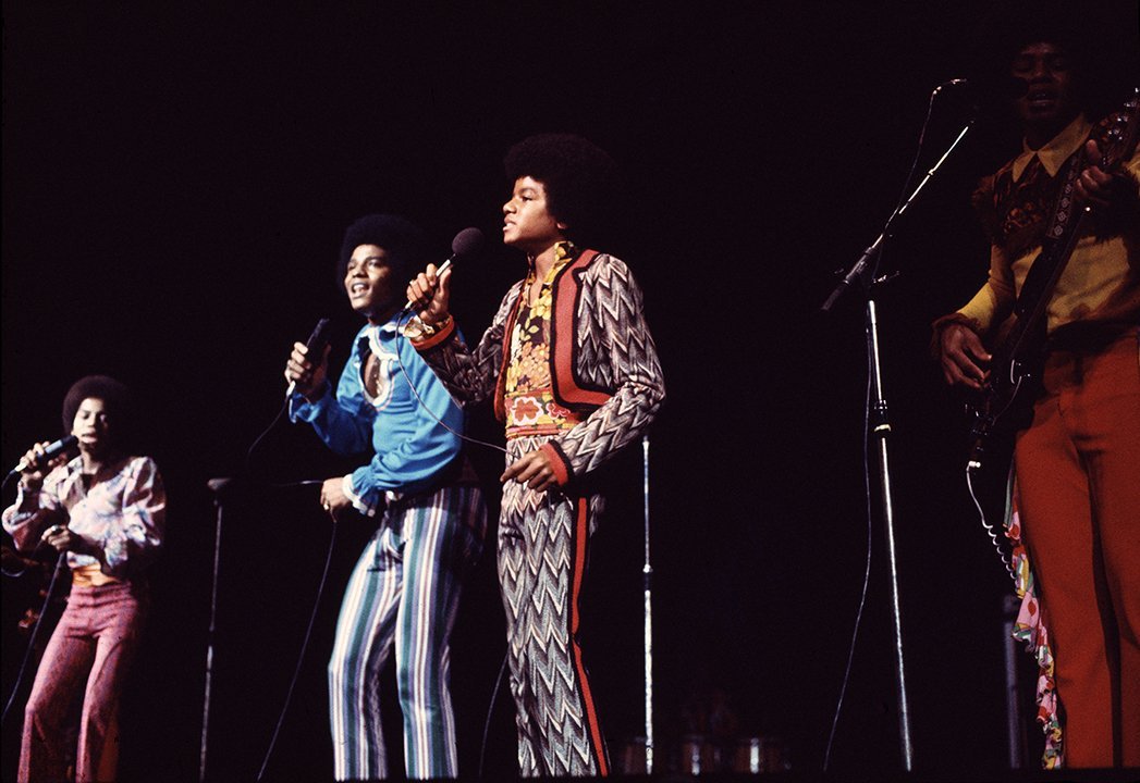 A young Michael Jackson playing with the Jackson Five. I Image: Getty Images.