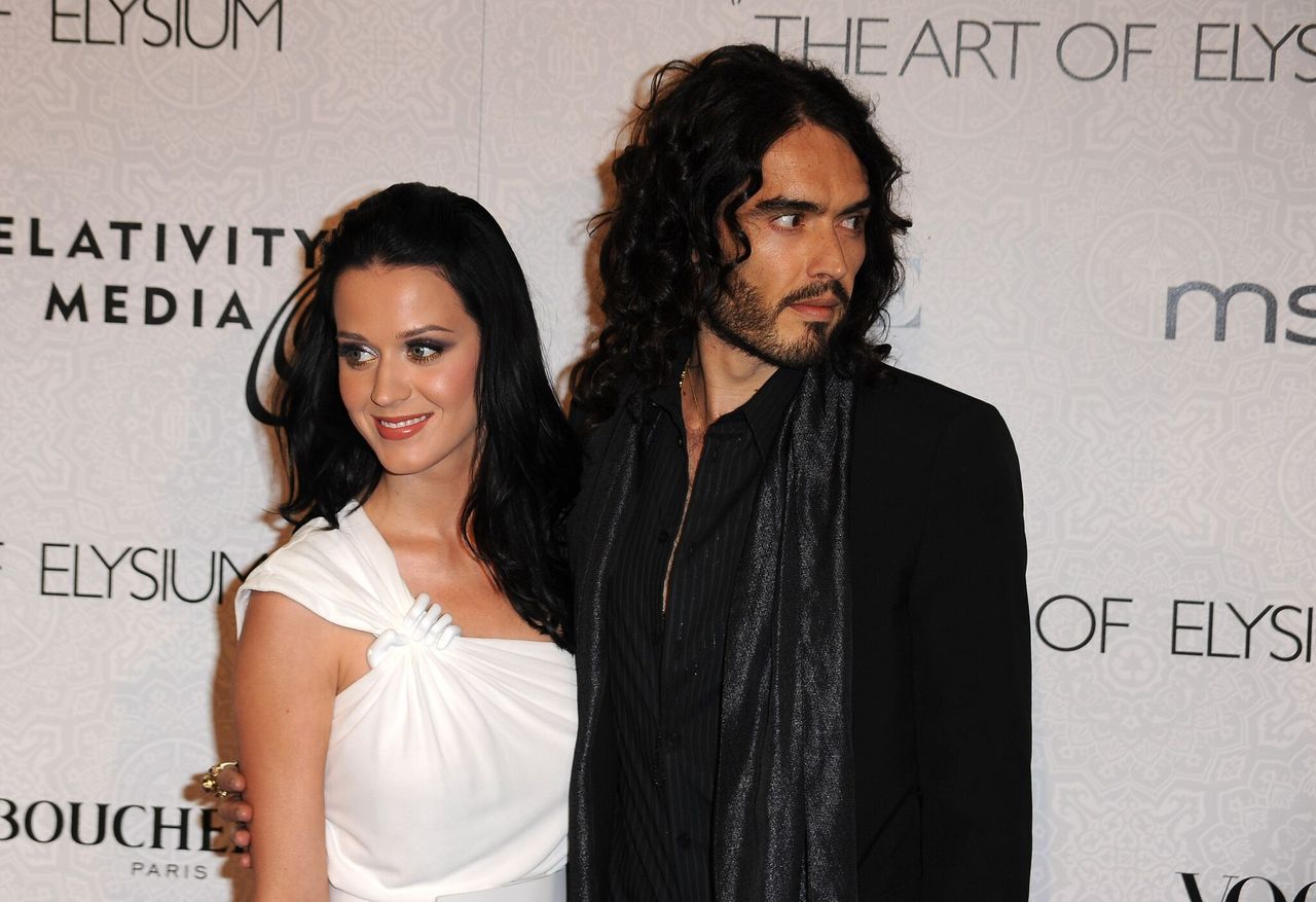 Katy Perry and Russell Brand, comedian arrives at the 3rd Annual Art Of Elysium "Heaven" Gala Event. | Source: Getty Images