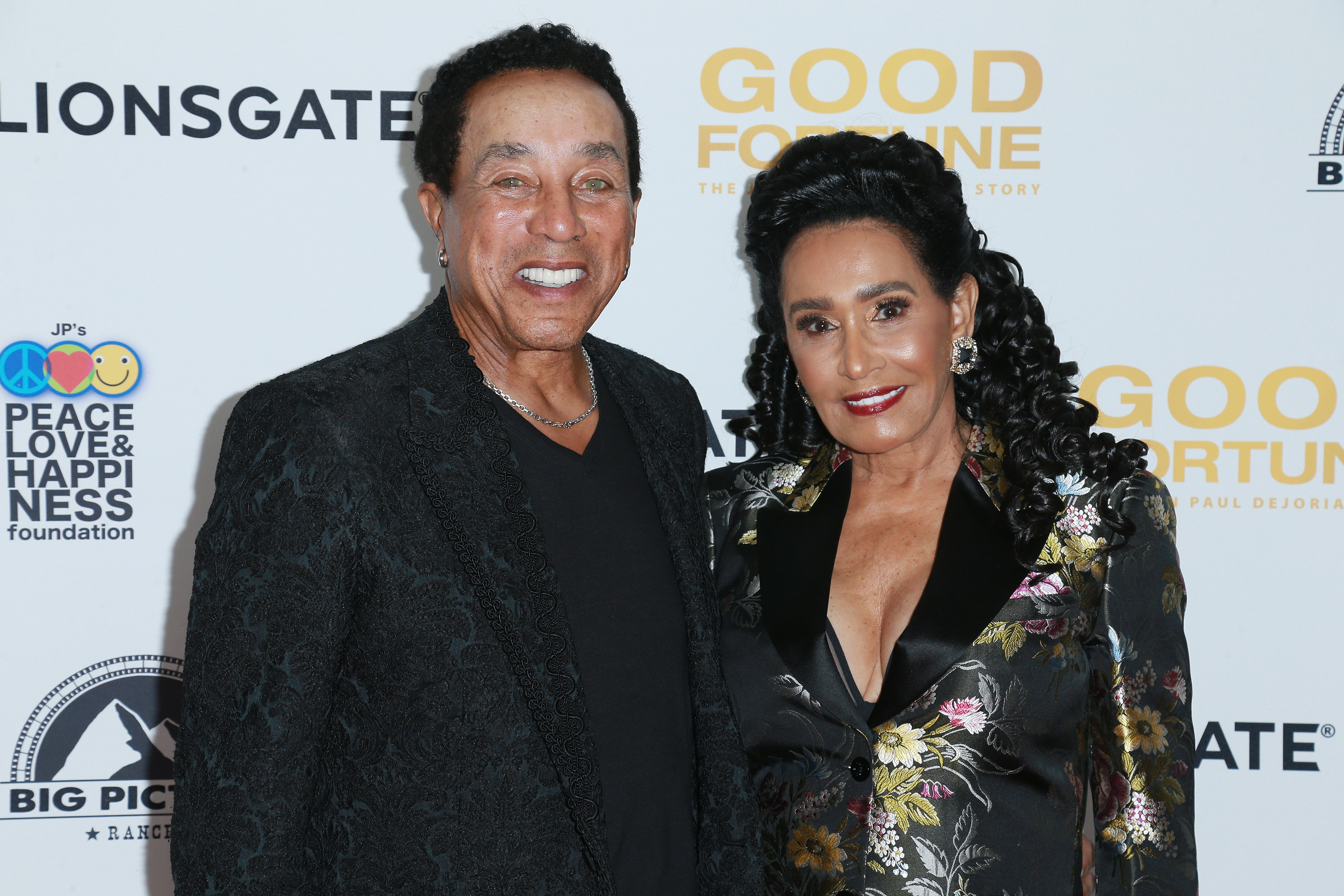 Smokey and Frances Robinson at the Premiere Of Paladin's "Good Fortune" at Samuel Goldwyn Theater on June 29, 2017, in Beverly Hills, California. | Source: Getty Images