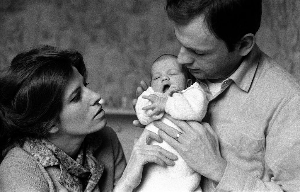 L'acteur Jean-Louis Trintignant, sa femme Nadine Trintignant et leur fille Marie  | photo : Getty Images