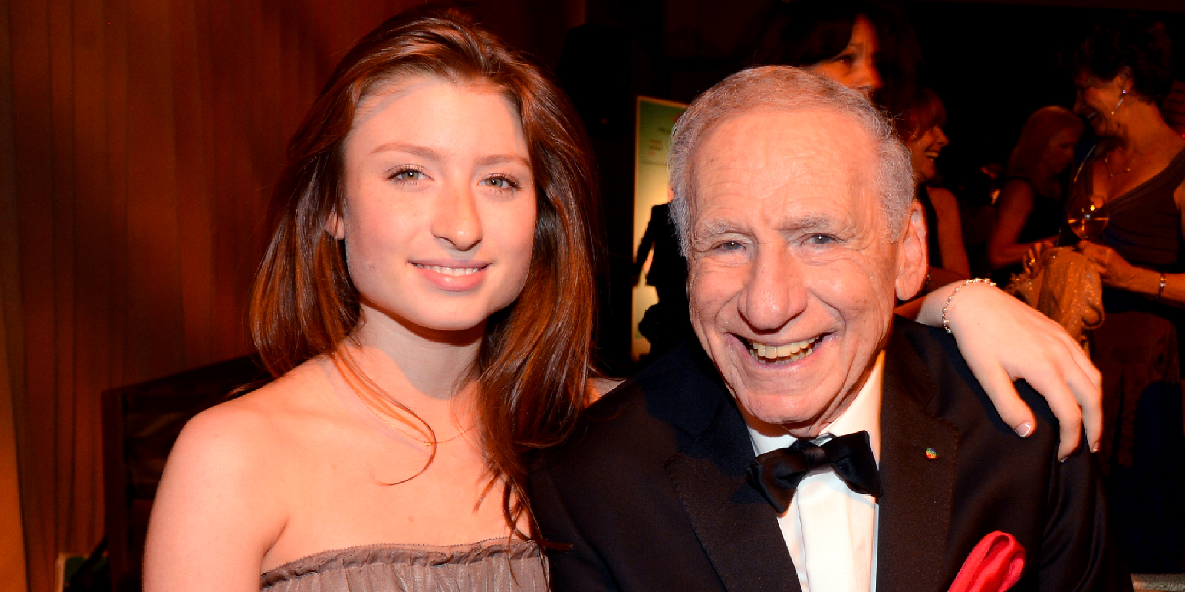 Mel Brooks and his granddaughter Samantha Brooks | Source: Getty Images