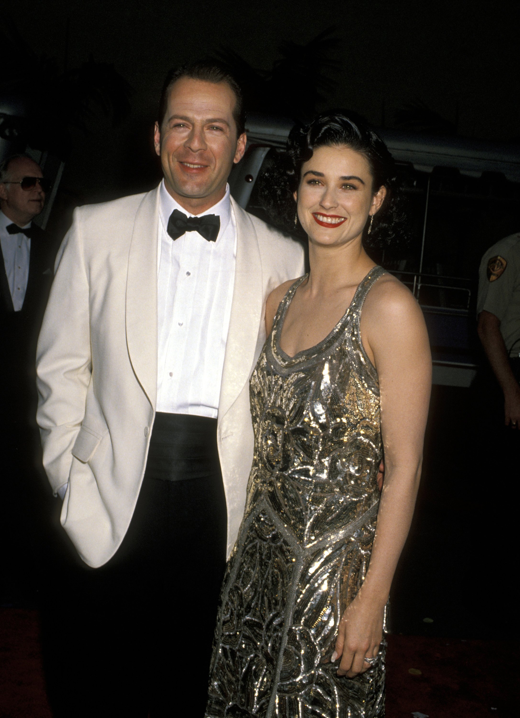 Bruce Willis and Demi Moore in Burbank, California, on June 2, 1990 | Source: Getty Images