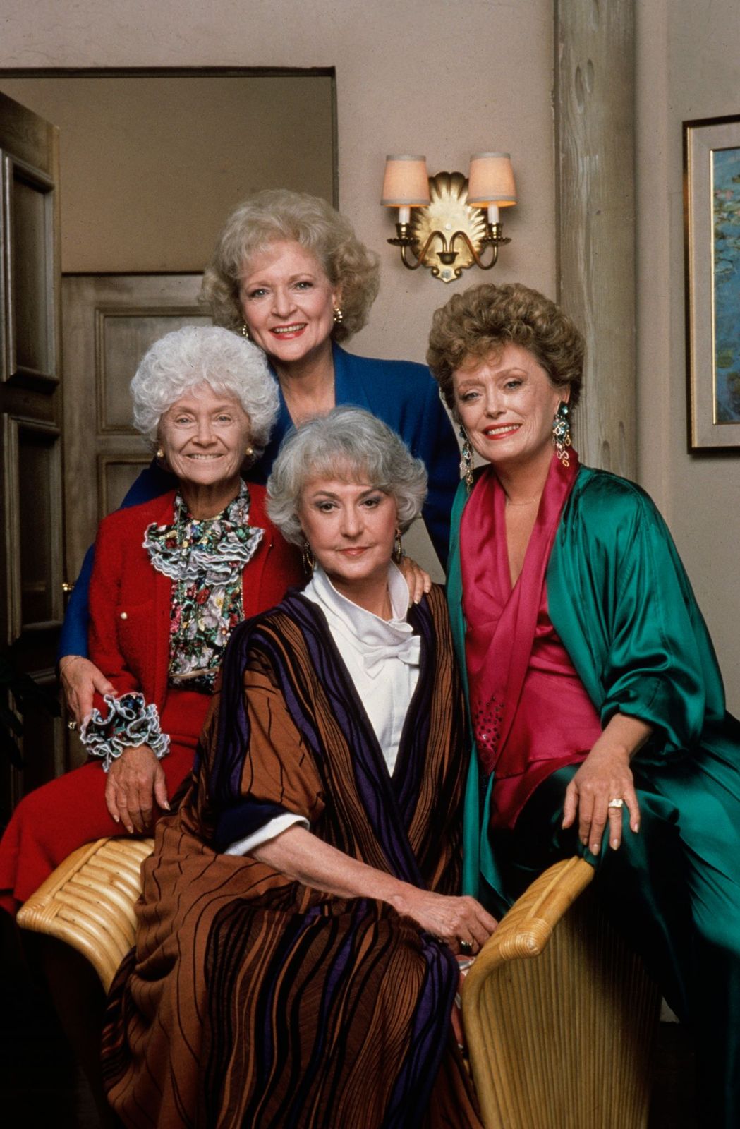 Betty White (Rose); Estelle Getty (Sophia), Rue McClanahan (Blanche); Bea Arthur (Dorothy). Picture uploaded on April 8, 2008 | Photo: Walt Disney Television/Getty Images