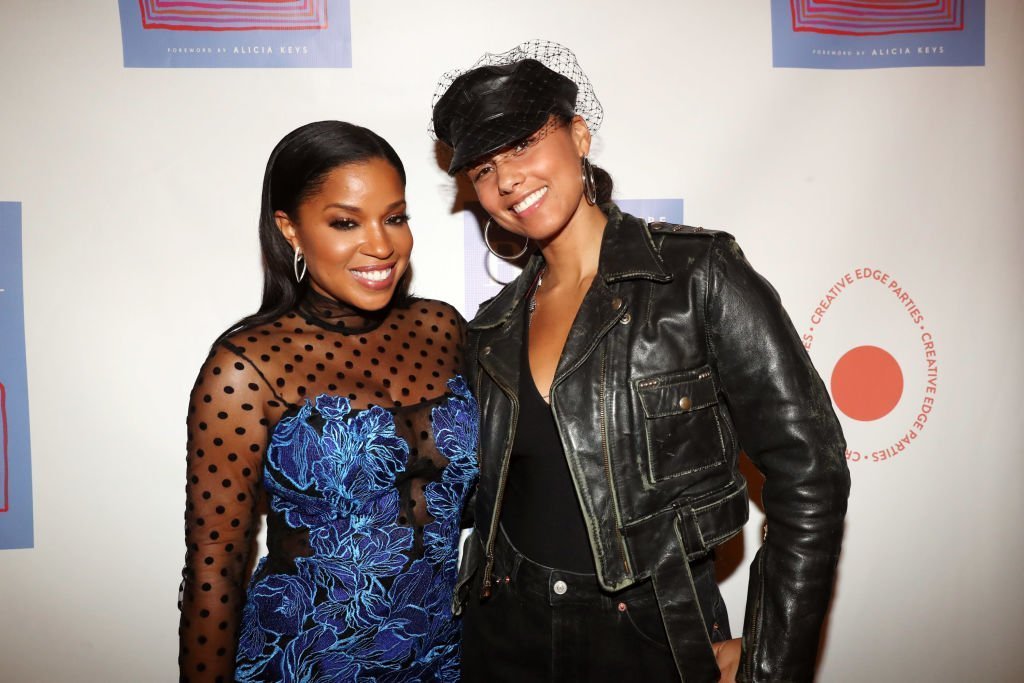 Mashonda (L) und Alicia Keys auf der "Blend" Book Launch Party, 2018 in New York City | Quelle: Getty Images