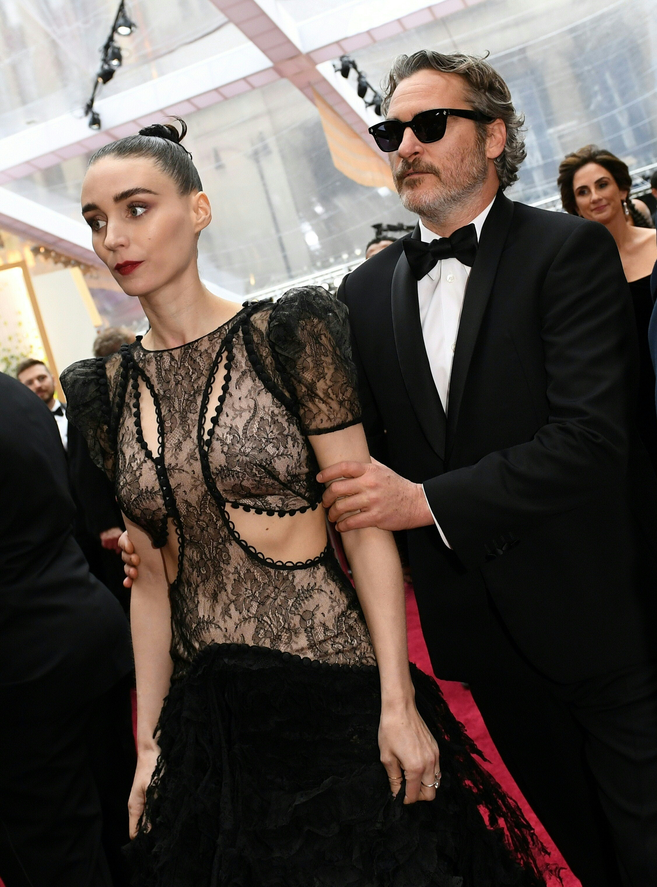 Rooney Mara and Joaquin Phoenix at the 92nd Oscars in Hollywood, California on February 9, 2020 | Source: Getty Images