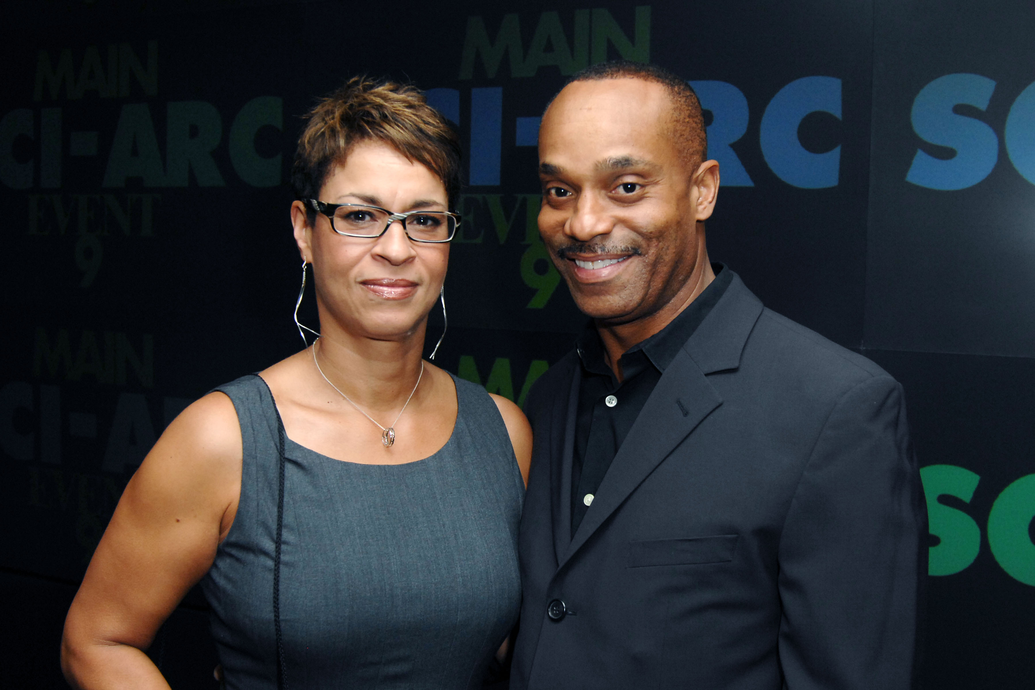 Gabrielle Bullock and Rocky Carroll at The Southern California Institute of Architecture Honors SCI-Arc Alumnus Brendan McFarlane event on November 4, 2010, in Los Angeles. | Source: Getty Images