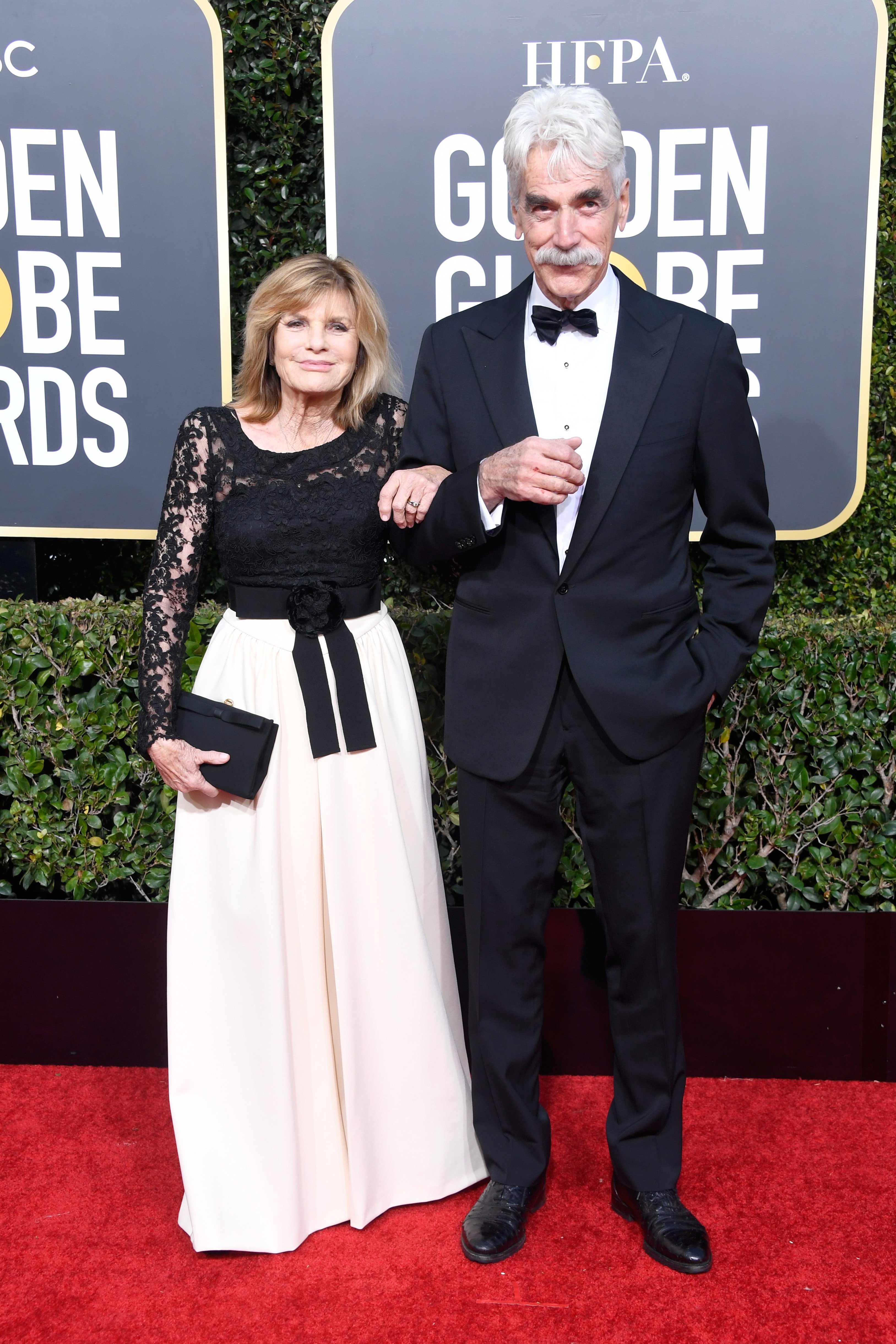 Katharine Ross (L) and Sam Elliott attend the 76th Annual Golden Globe Awards at The Beverly Hilton Hotel on January 6, 2019 in Beverly Hills, California | Source: Getty Images