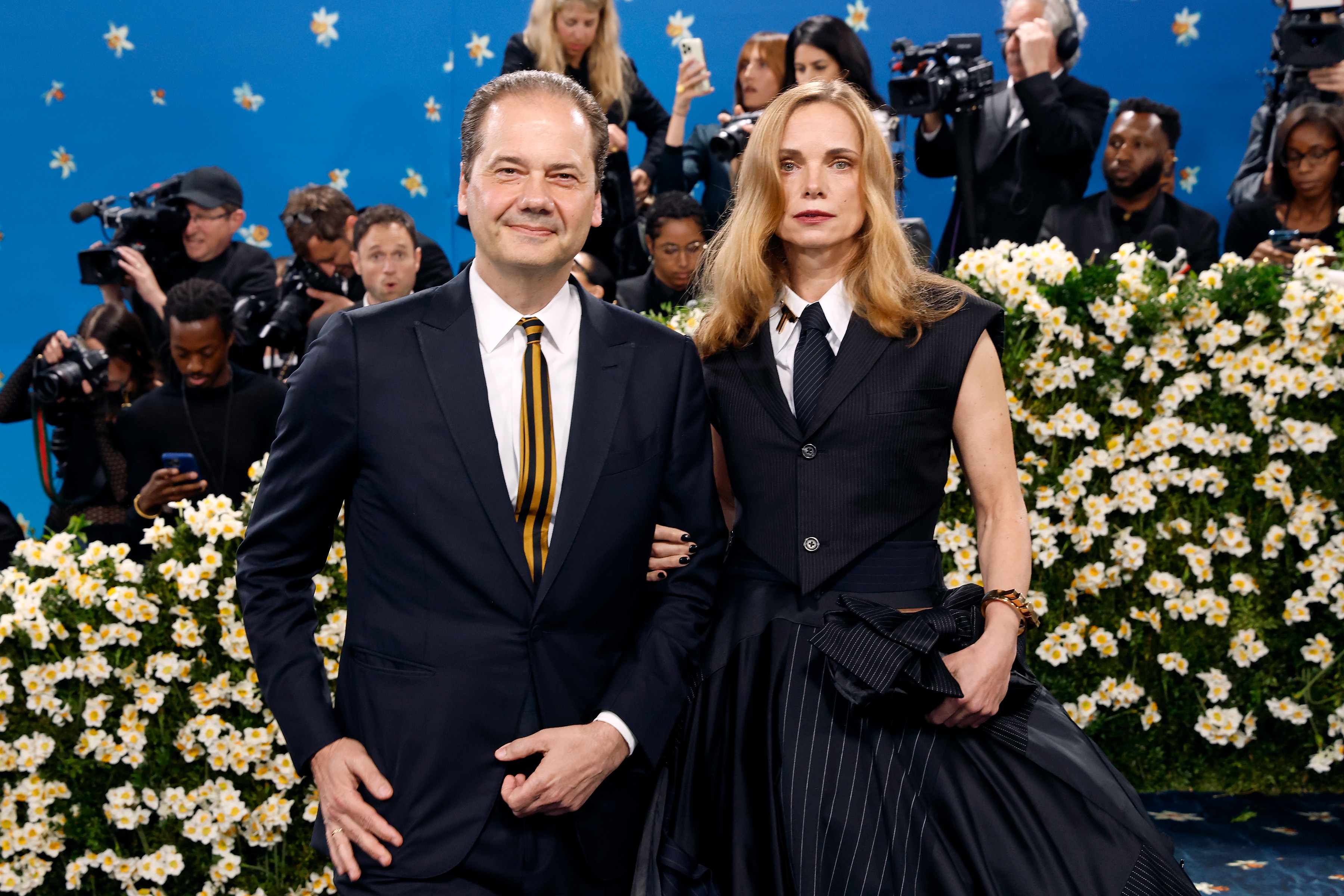Max and Nina Hollein attend the Costume Institute Benefit, at the Metropolitan Museum of Art on May 5, 2025, in New York City | Source: Getty Images