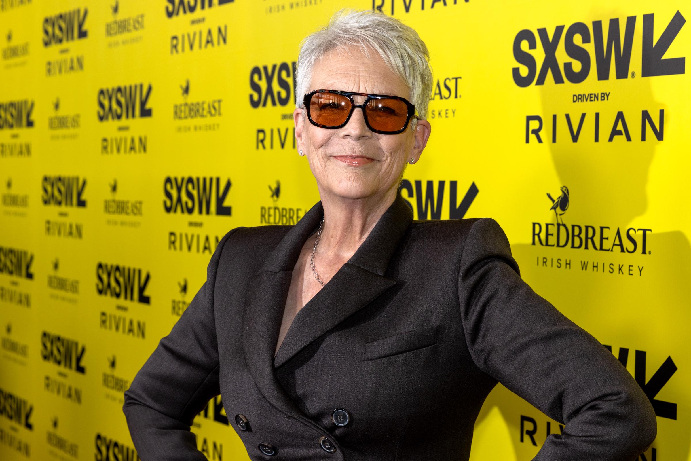 Jamie Lee Curtis at "Sender" premiere during the SXSW Conference & Festivals held at the ZACH Theater on March 14, 2026 in Austin, Texas | Source: Getty Images