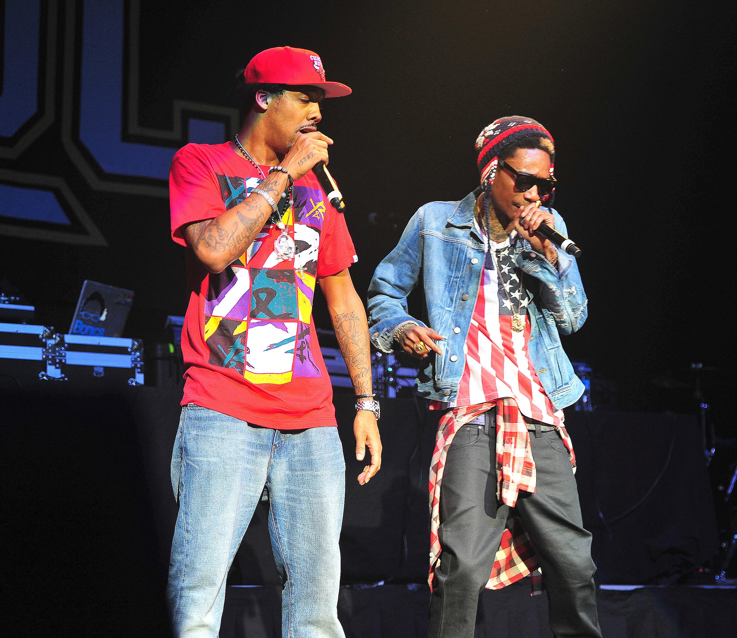 Wiz Khalifa and Chevy Woods perform at The Tabernacle on December 10, 2011, in Atlanta, Georgia. | Source: Getty Images