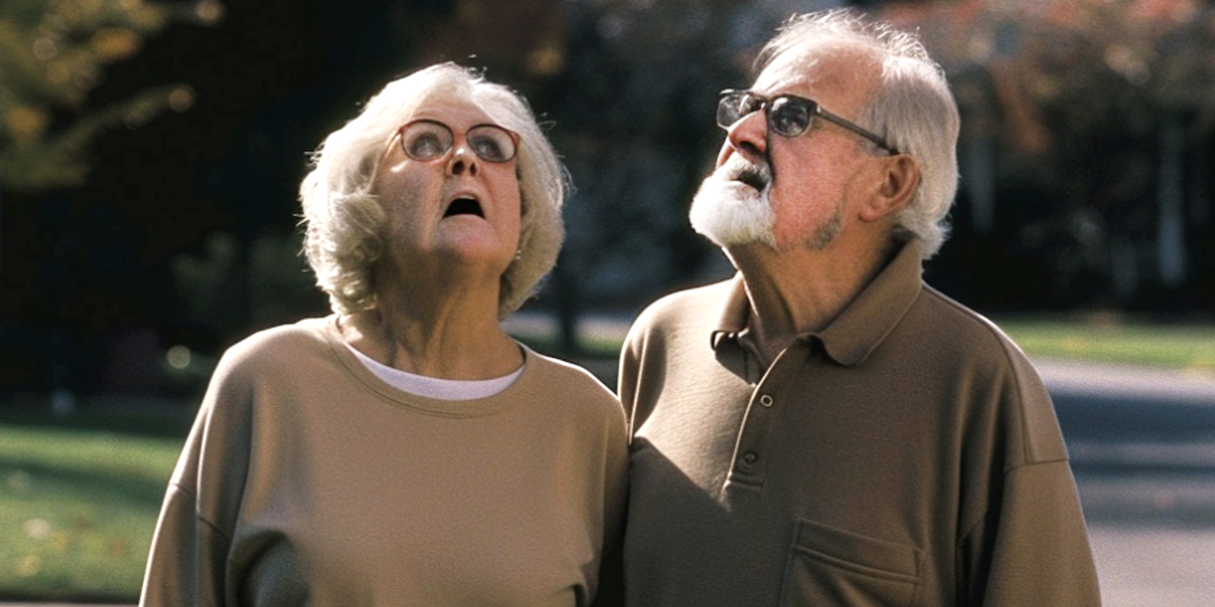 Elderly couple looking up | Source: Amomama