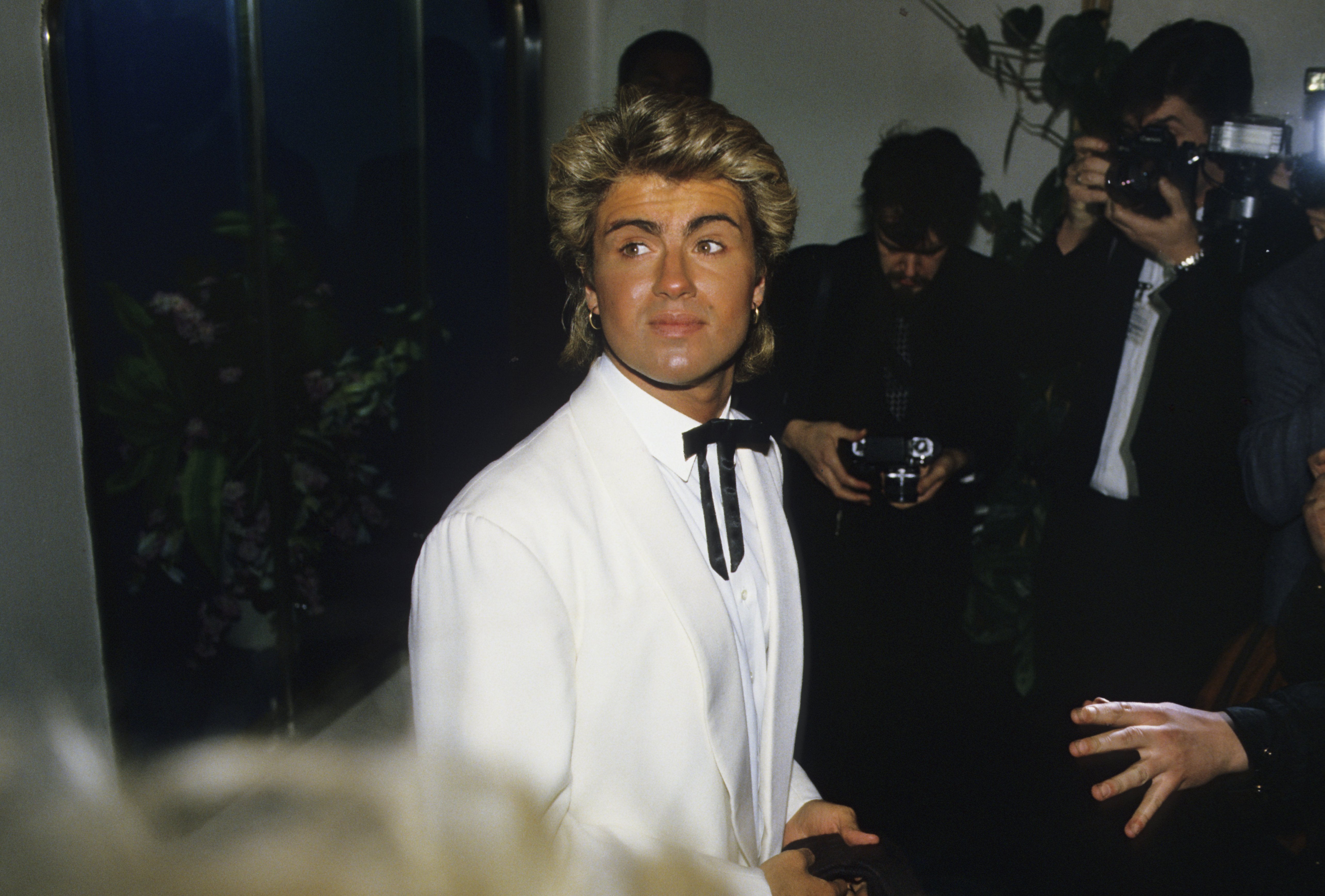 George Michael at the British Record Industry Awards on February 11, 1985. | Source: Getty Images