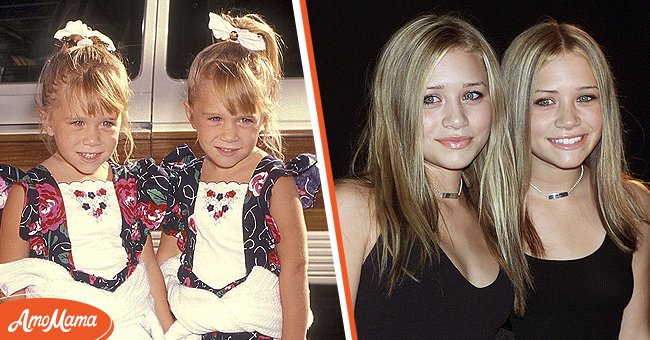 Mary-Kate and Ashley Olsen attend the ABC Fall TCA Press Tour on July 21, 1991  [left]. Mary Kate and Ashley Olsen at *NSYNC's party to celebrate the release of their new CD 'Celebrity' at Moomba in Los Angeles [right]| Photo: Getty Images