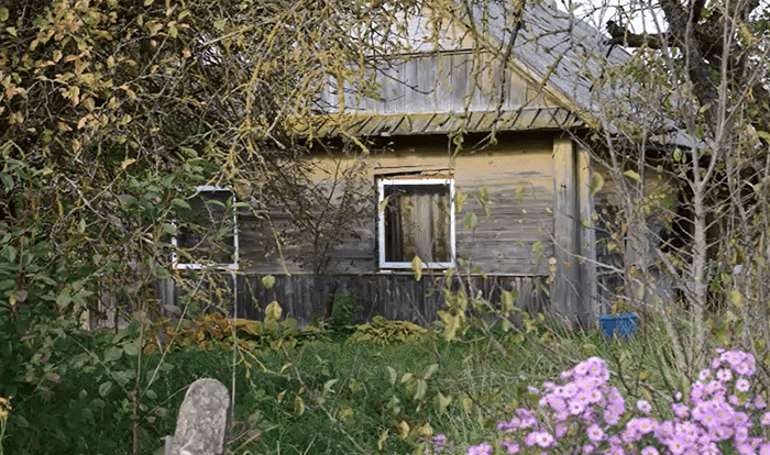 Photo de la maison de la femme qui vivait dans de mauvaises conditions et seule avec les 11 chiens. | Facebook/Tautmilės Prieglaudėlė