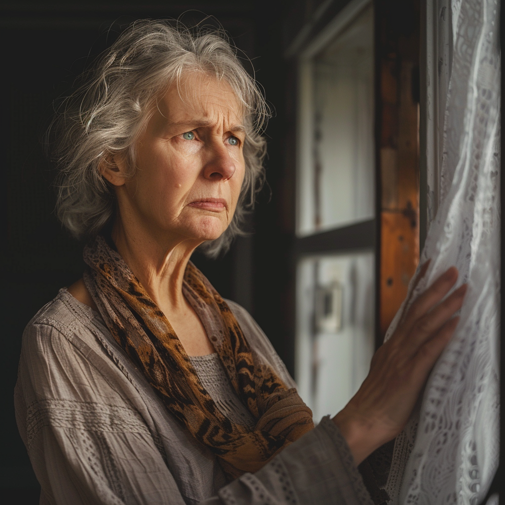 A senior woman looks both angry and sad | Source: Midjourney