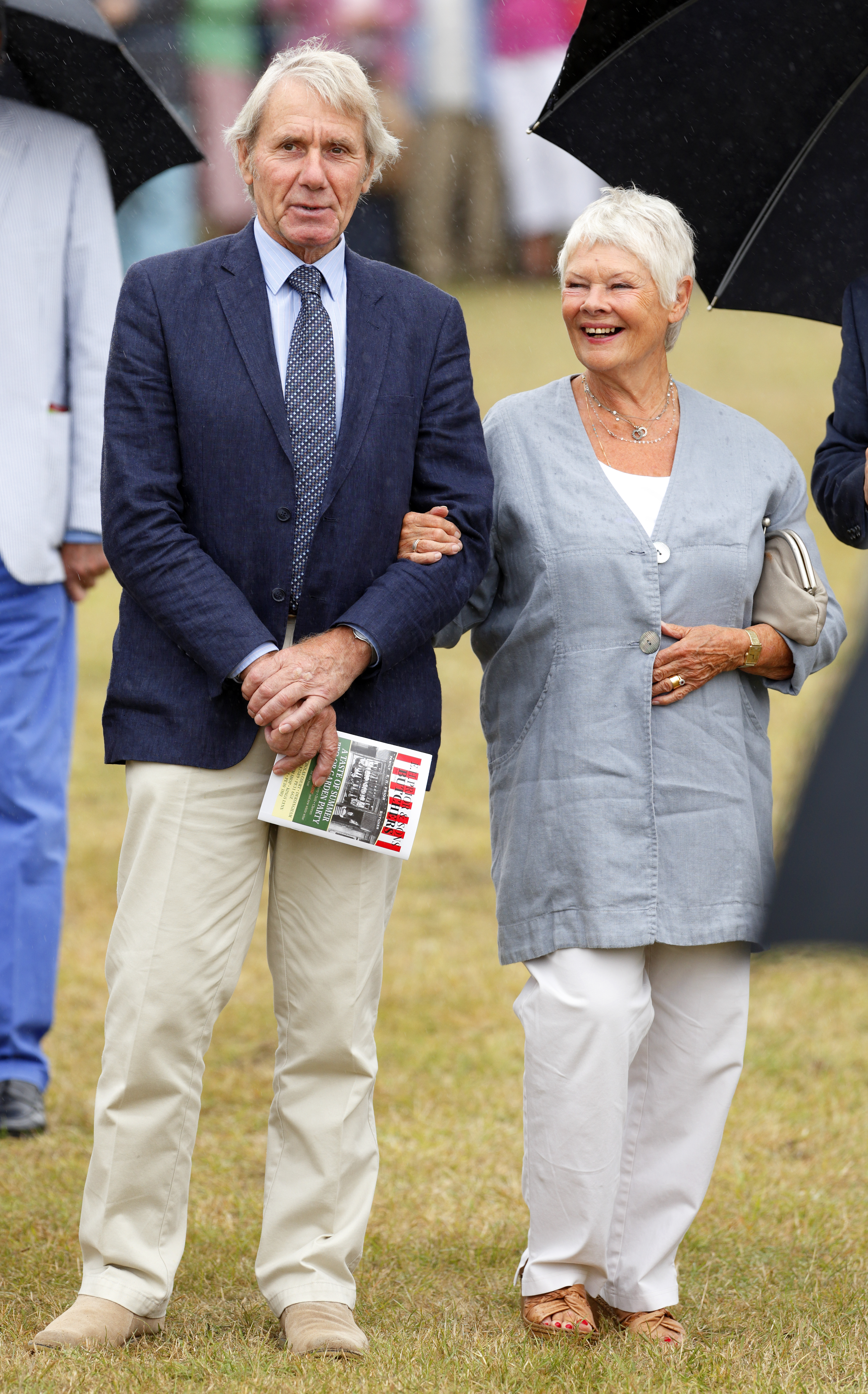 Dame Judi Dench and David Mills on July 31, 2013 in King's Lynn, England | Source: Getty Images