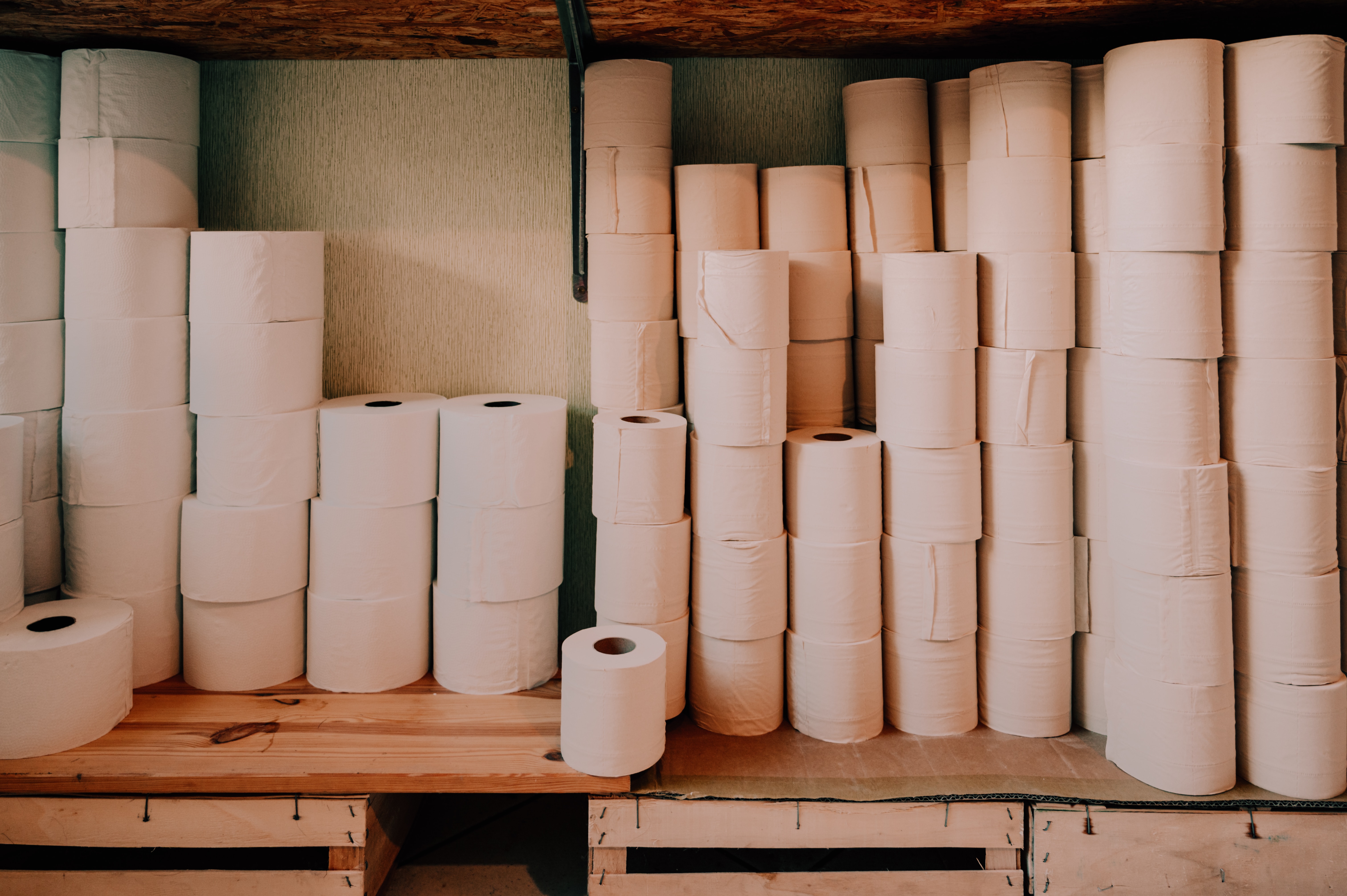 White tissue paper rolls. | Source: Pexels