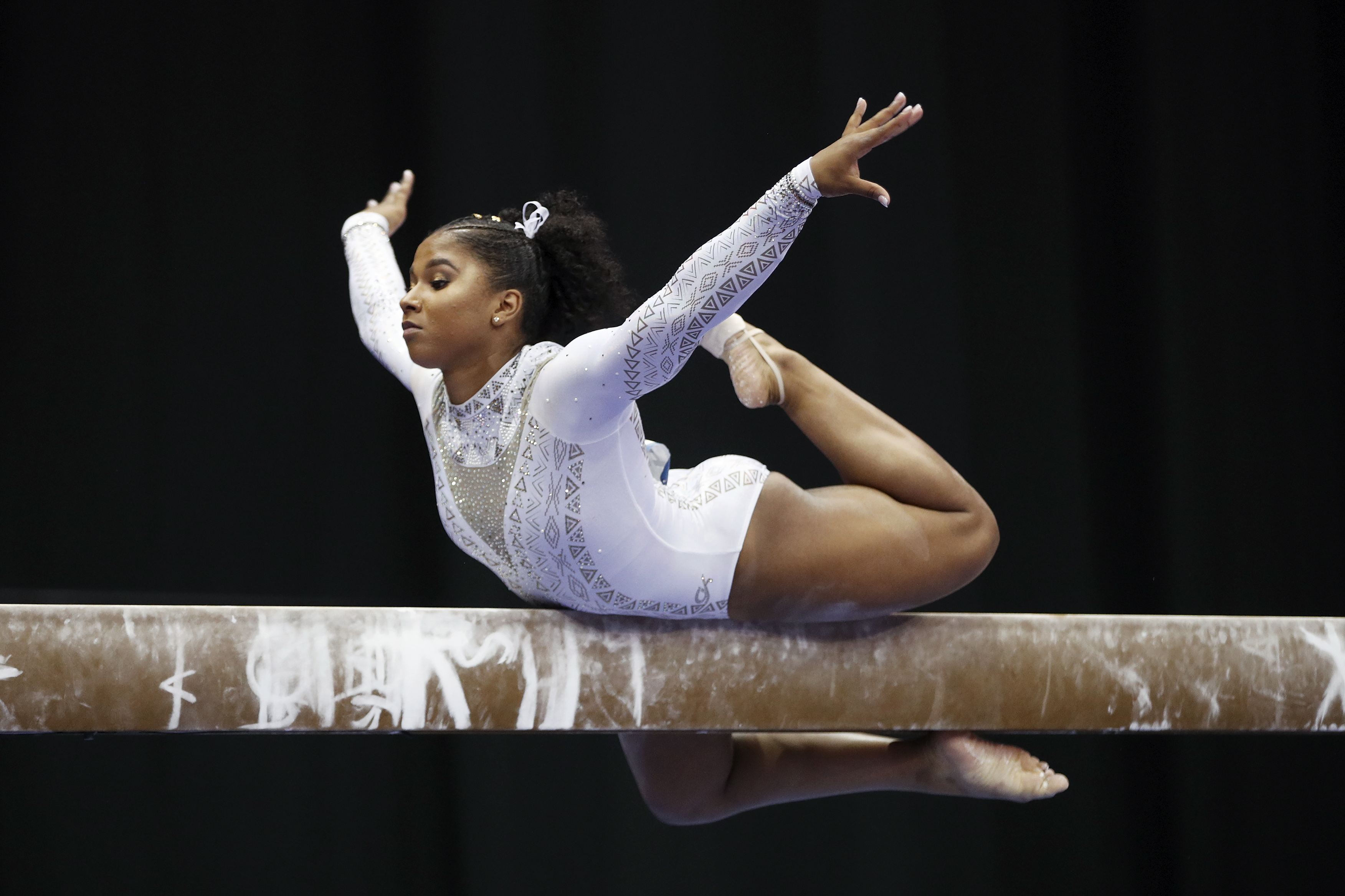 Jordan Chiles competes during the 2018 U.S. Classic Gymnastics Seniors event at Jerome Schottenstein Center on July 28, 2018 in Columbus, Ohio | Source: Getty Images