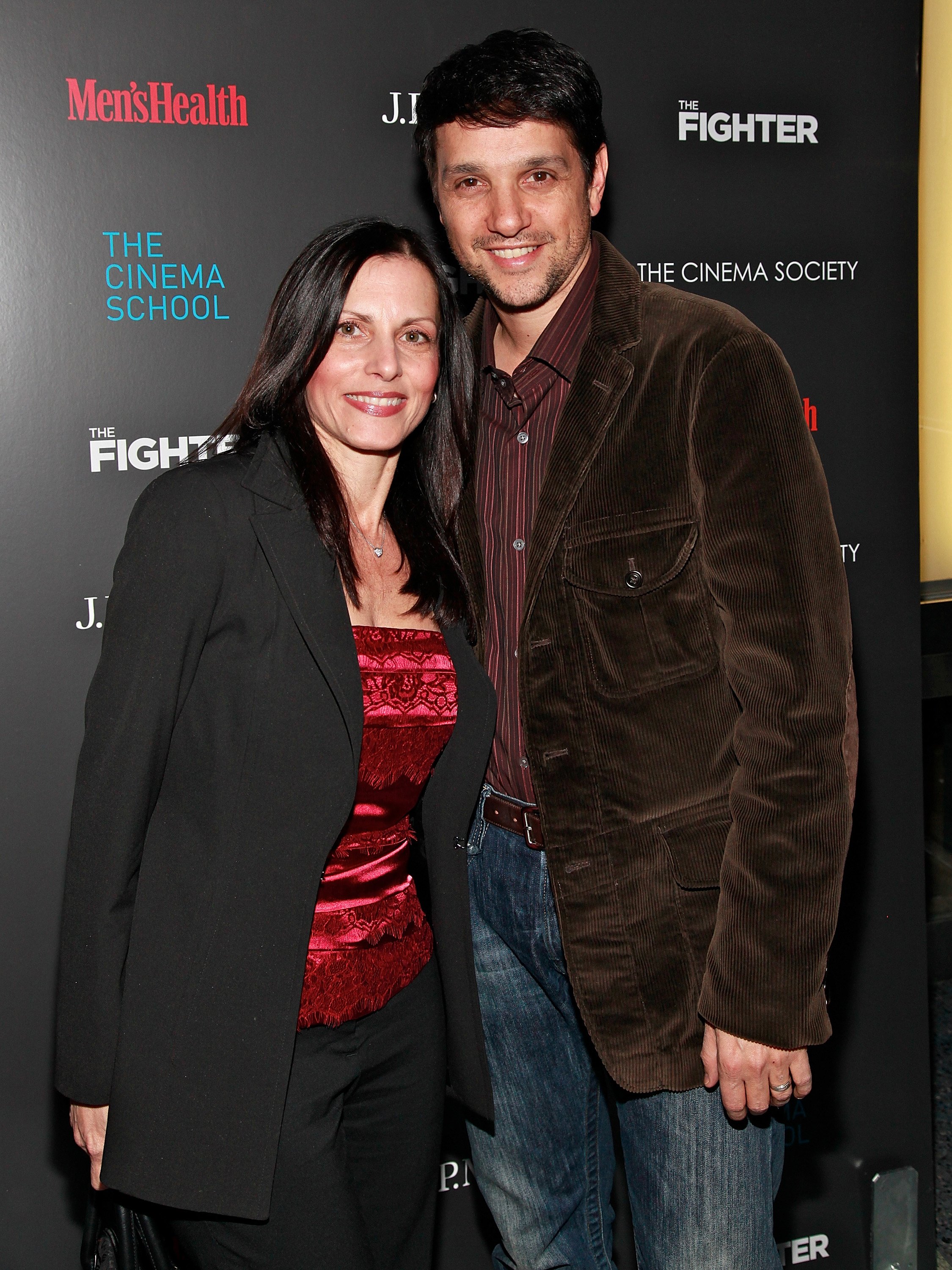Actor Ralph Macchio and wife, Phyllis Fierro, at The Cinema Society & Men's Health screening of "The Fighter" To Benefit The Cinema School at SVA Theater on December 10, 2010 in New York City. | Source: Getty Images