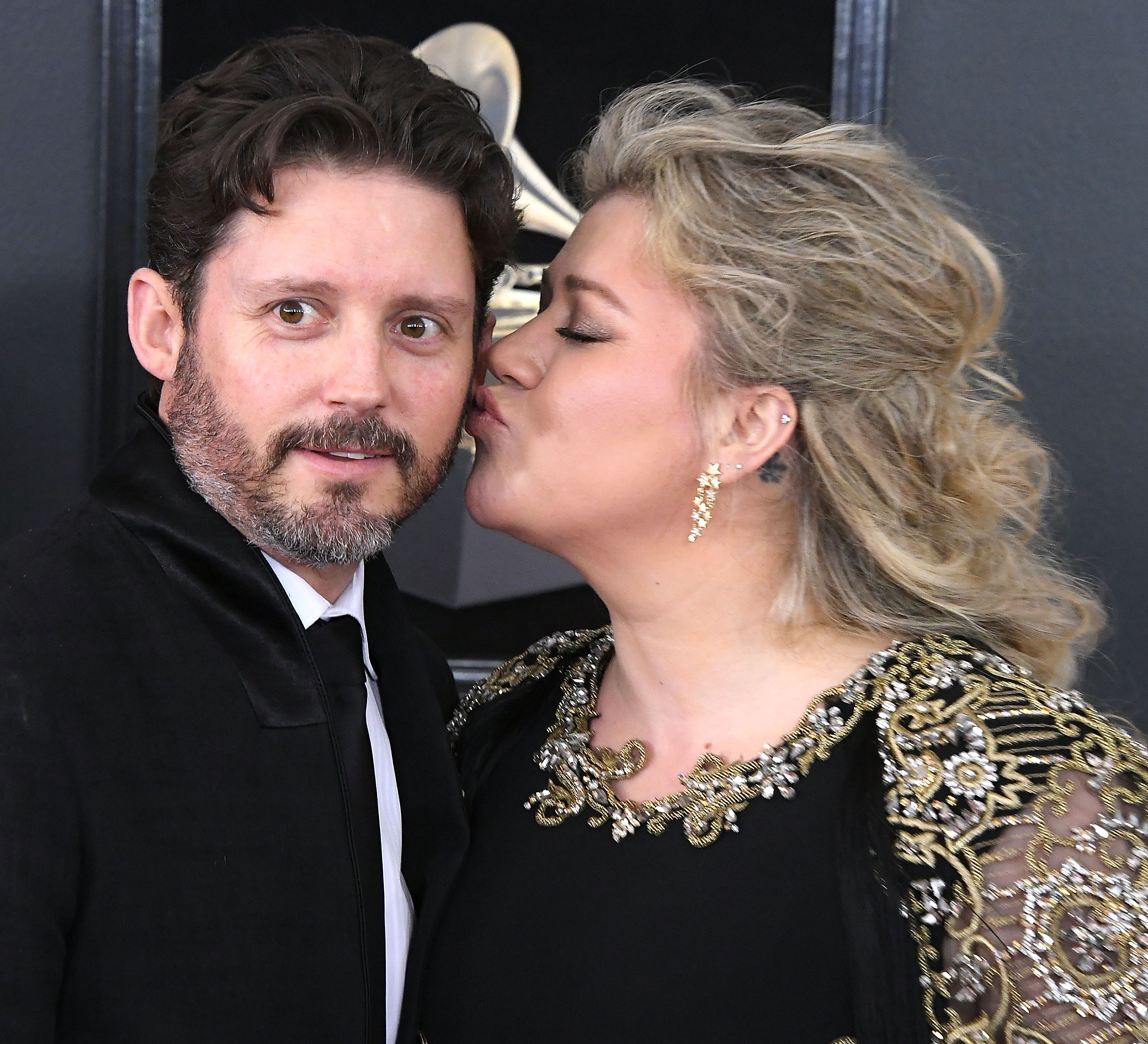 Brandon Blackstock and Kelly Clarkson at the 60th Annual Grammy Awards in New York City, 2018 | Source: Getty Images