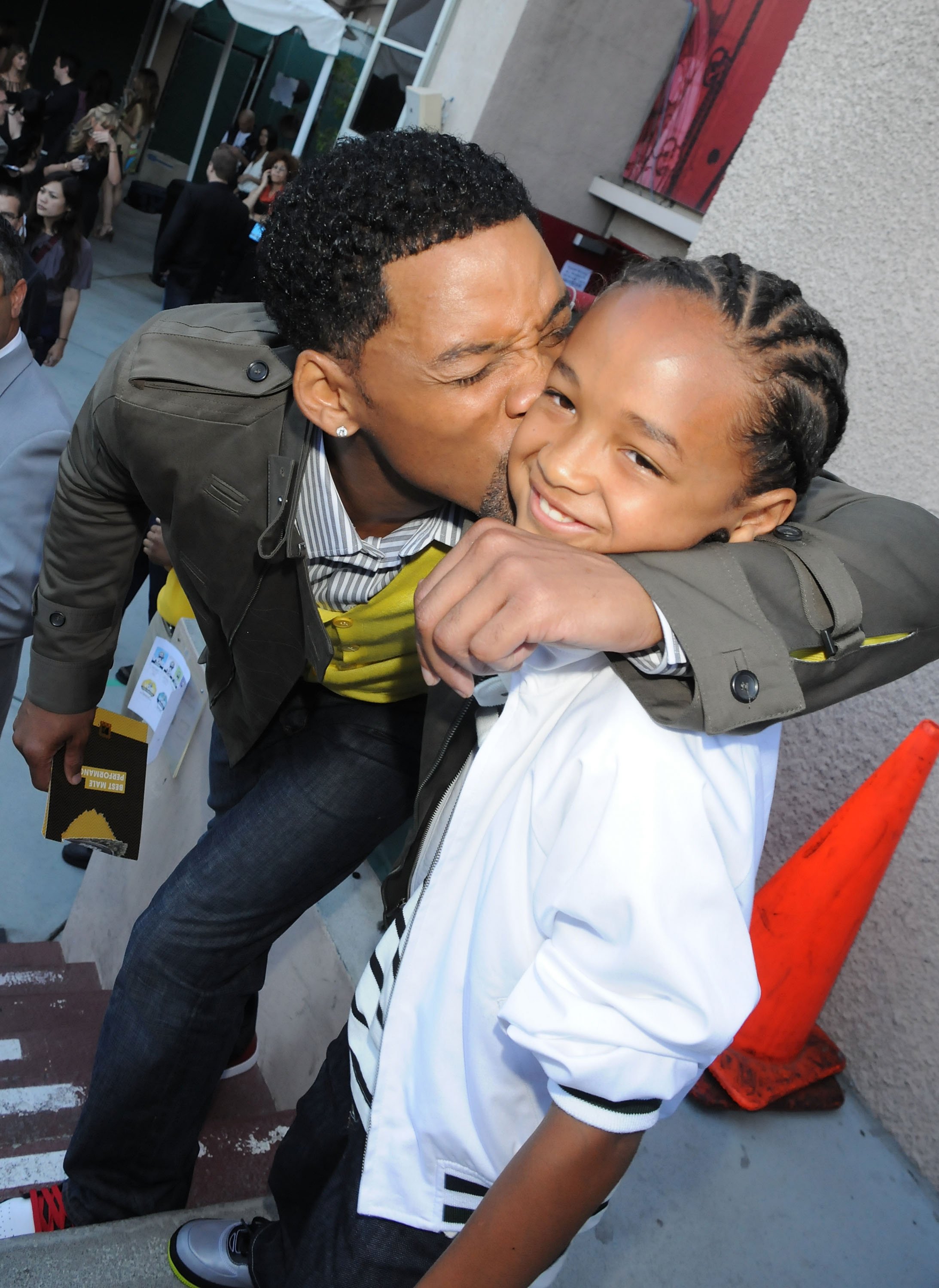Will and Jaden Smith at the MTV Movie Awards on June 1, 2008, in Universal City, California. | Source: Jeff Kravitz/FilmMagic/Getty Images